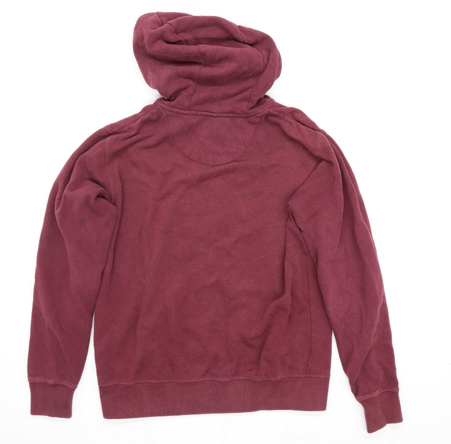 Soul Cal Mens Size L Cotton Burgundy Hoodie