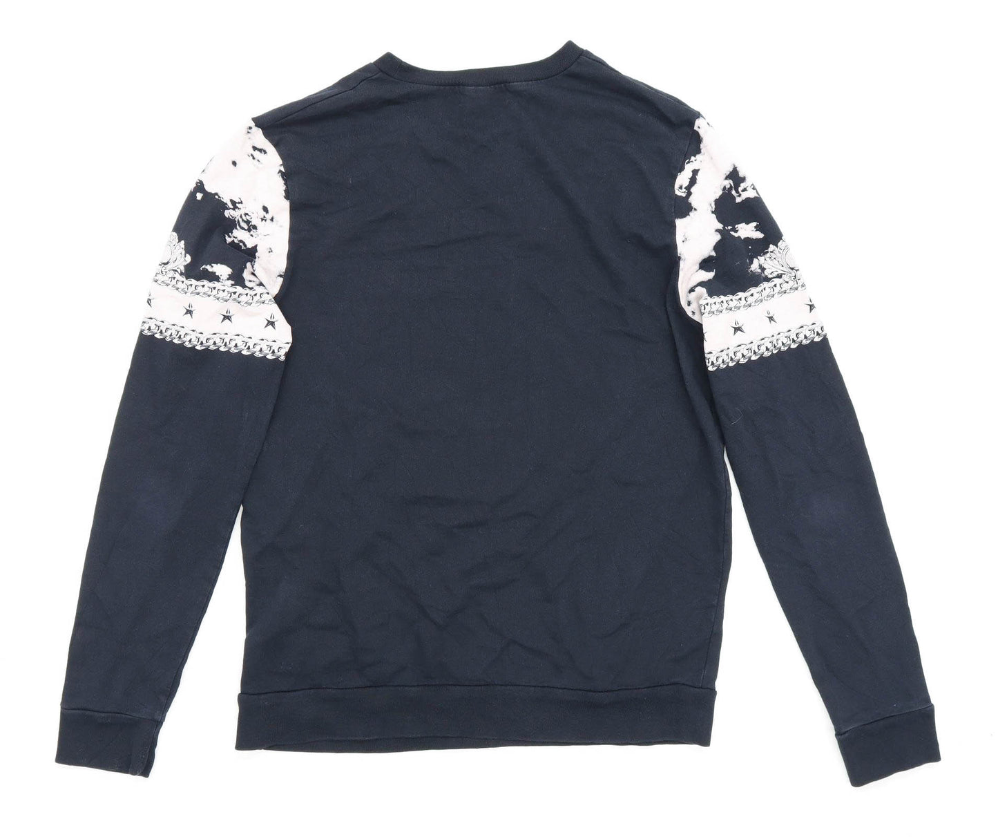 Topman Mens Size M Cotton Graphic Black Lion Sweatshirt