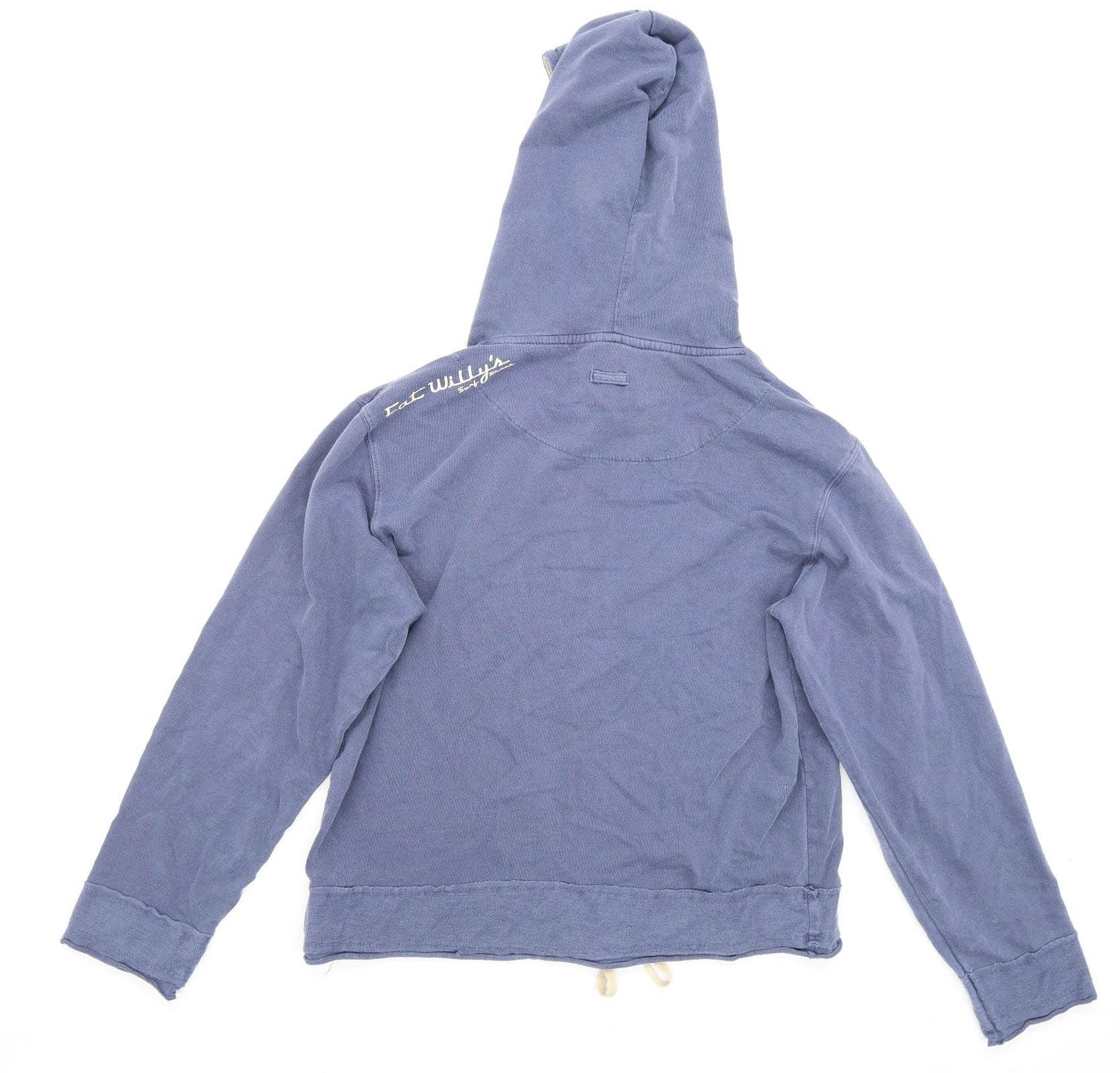 Wombai Mens Size M Cotton Graphic Blue Fat Willys Surf Shack Hoodie