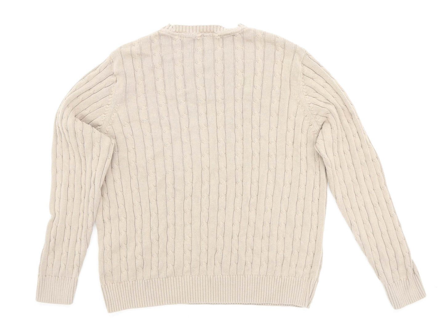 TU Mens Size XL Cotton Brown Jumper