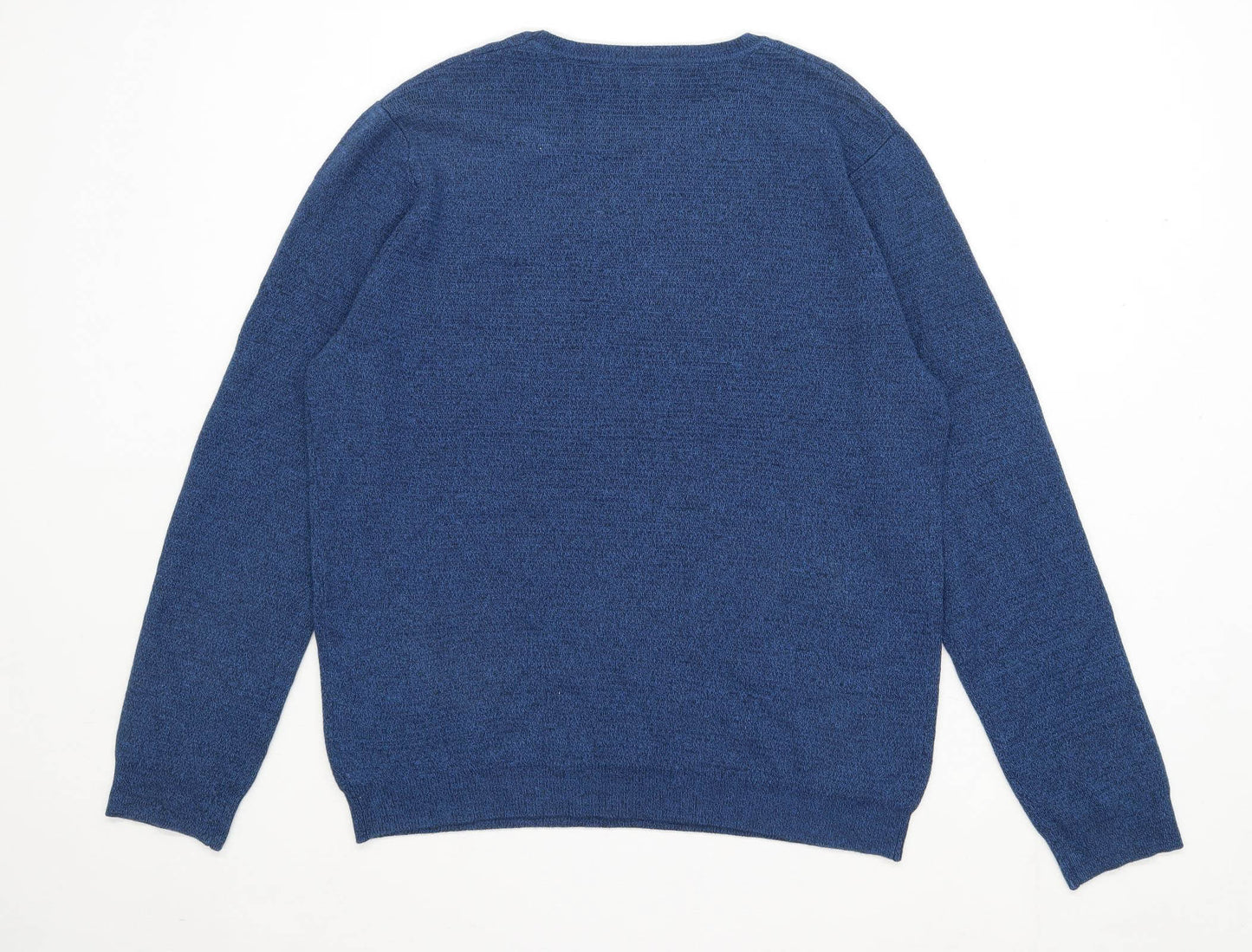 Red Herring Mens Size L Striped Blue Jumper