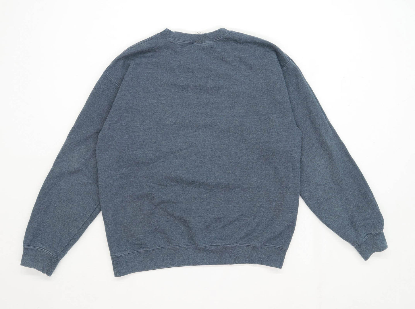 Gildan Mens Size M Cotton Blend Graphic Blue Yeezus Tour Sweatshirt