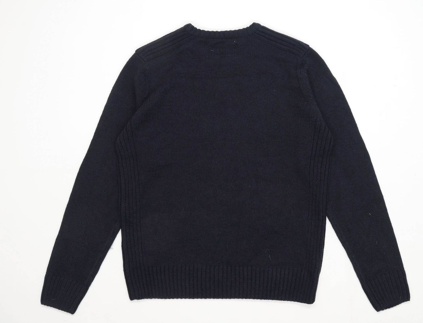 Fabric 8 Mens Size XL Black Crew Neck Jumper