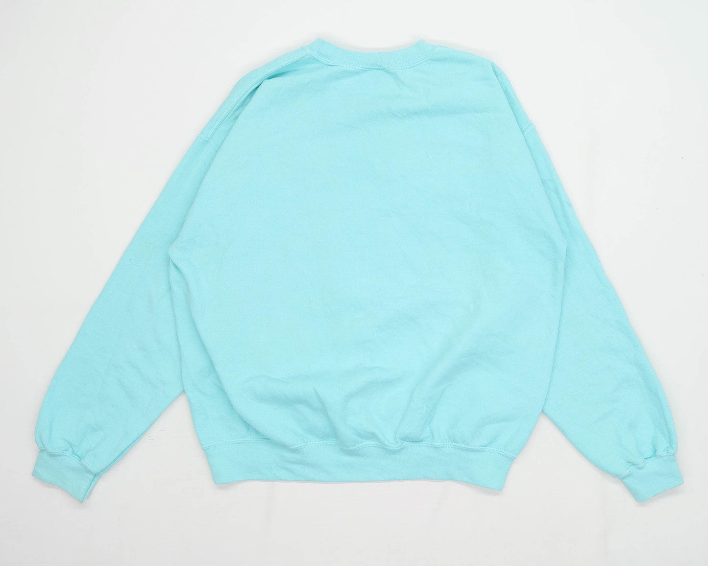 Gildan Mens Size L Cotton Blend Graphic Blue Siesta Key Sweatshirt