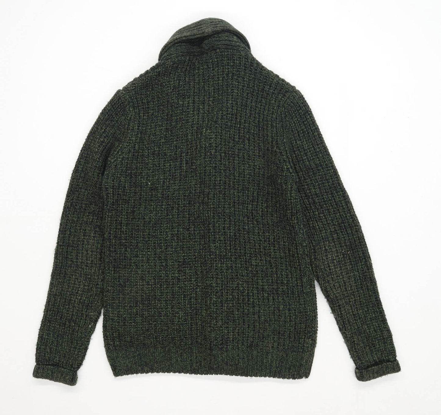 Cedarwood State Mens Size S Textured Green Cardigan