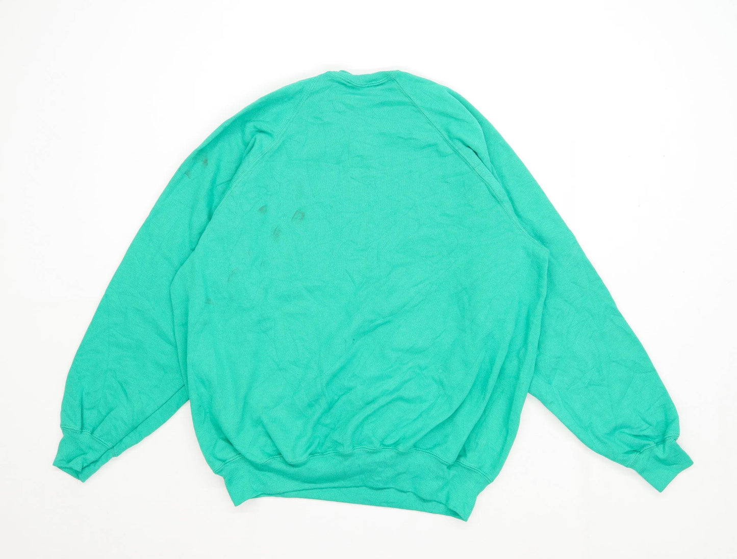 Preworn Mens Size L Cotton Green Sweatshirt