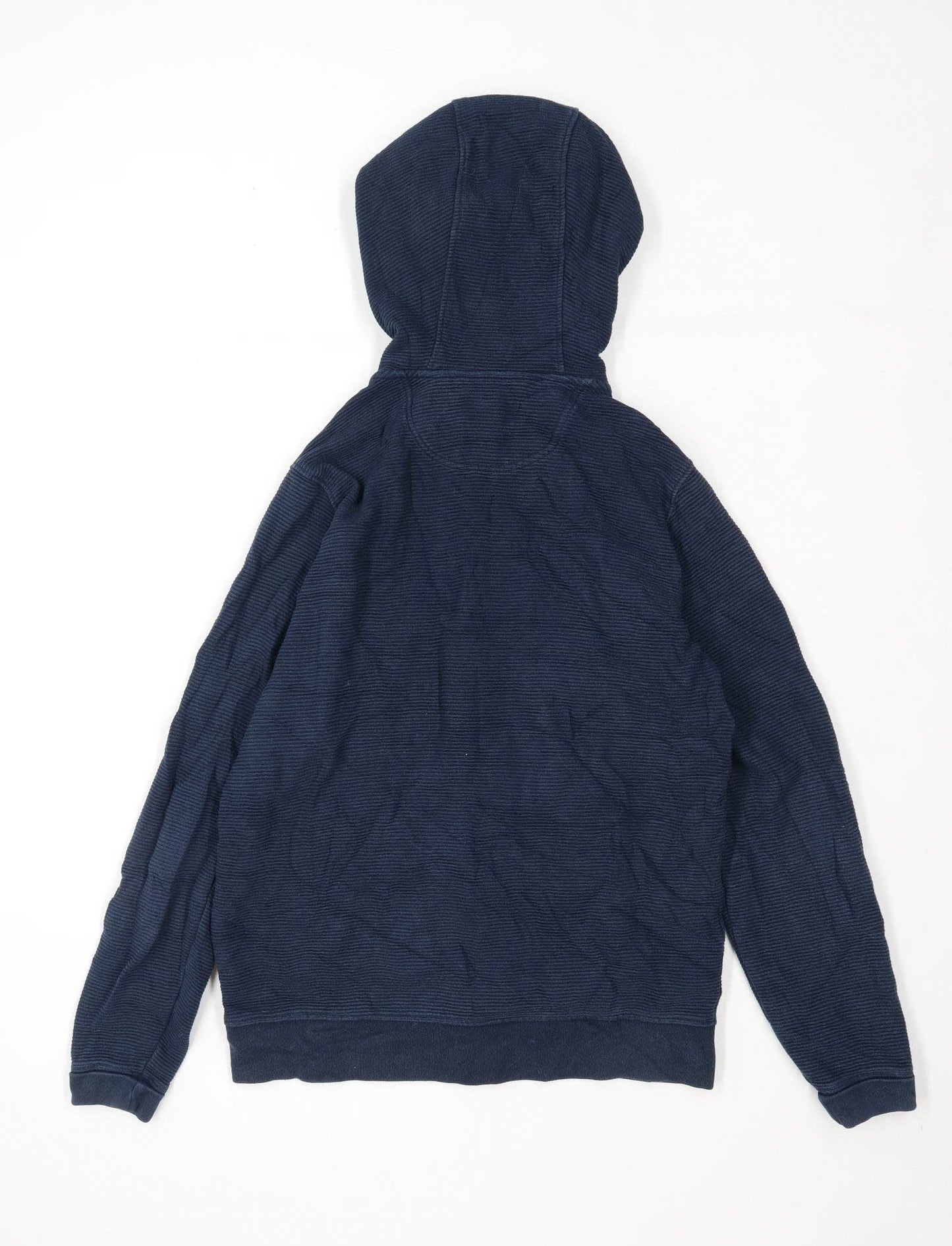 Henri Lloyd Mens Size S Cotton Graphic Blue Badged Hoodie