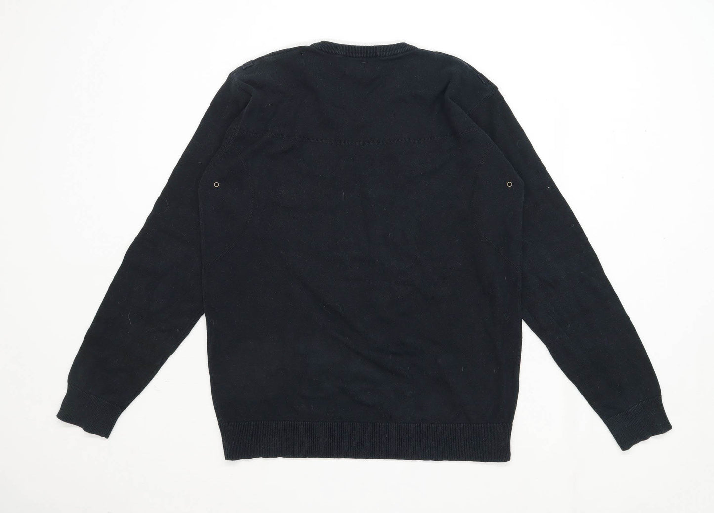 Reed Mens Size L Cotton Black Jumper