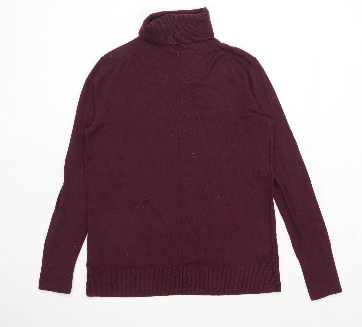 Gap Mens Size S Cotton Blend Purple Polo Neck Jumper