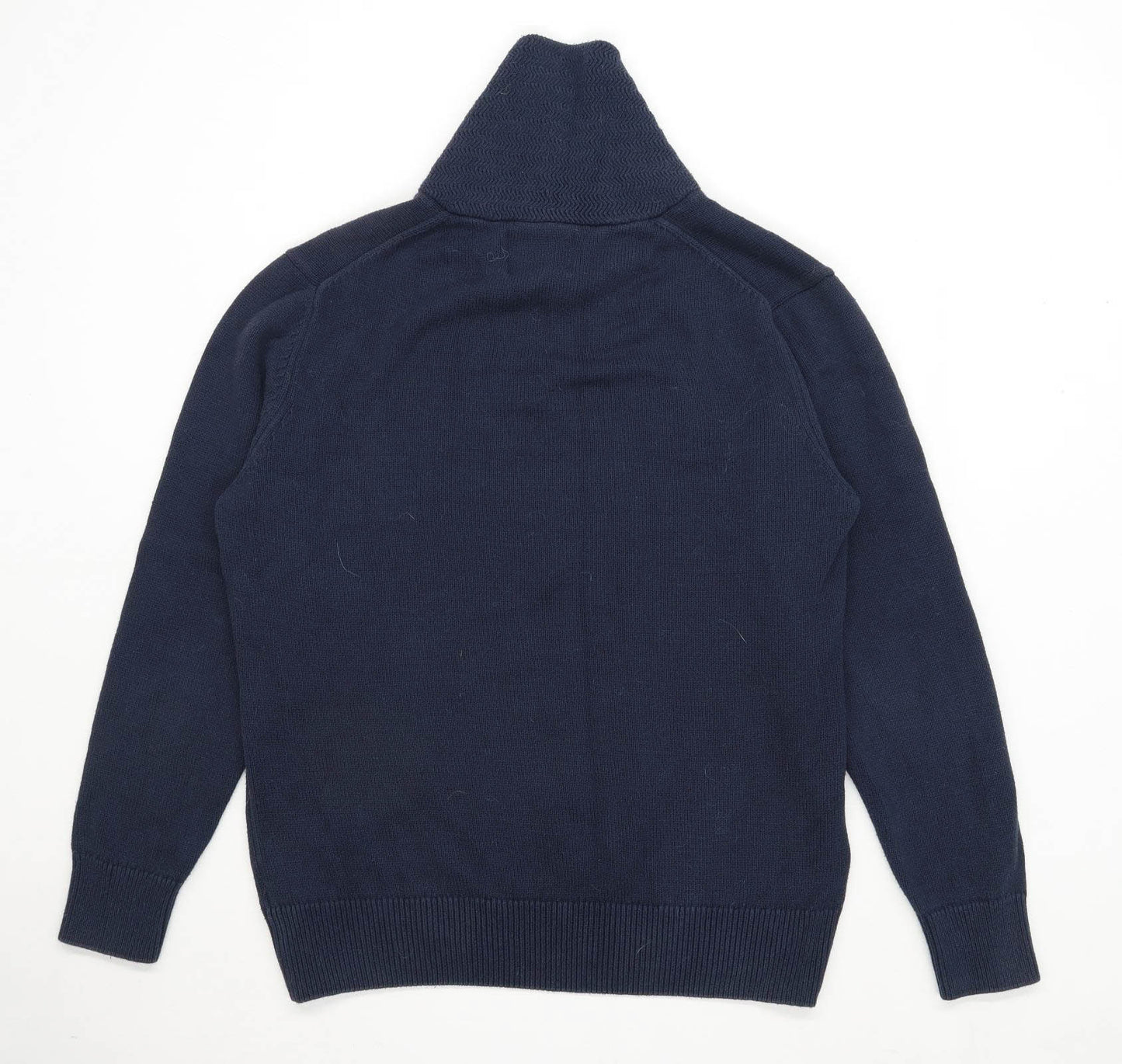 Howick Mens Size L Cotton Blue Collared Jumper