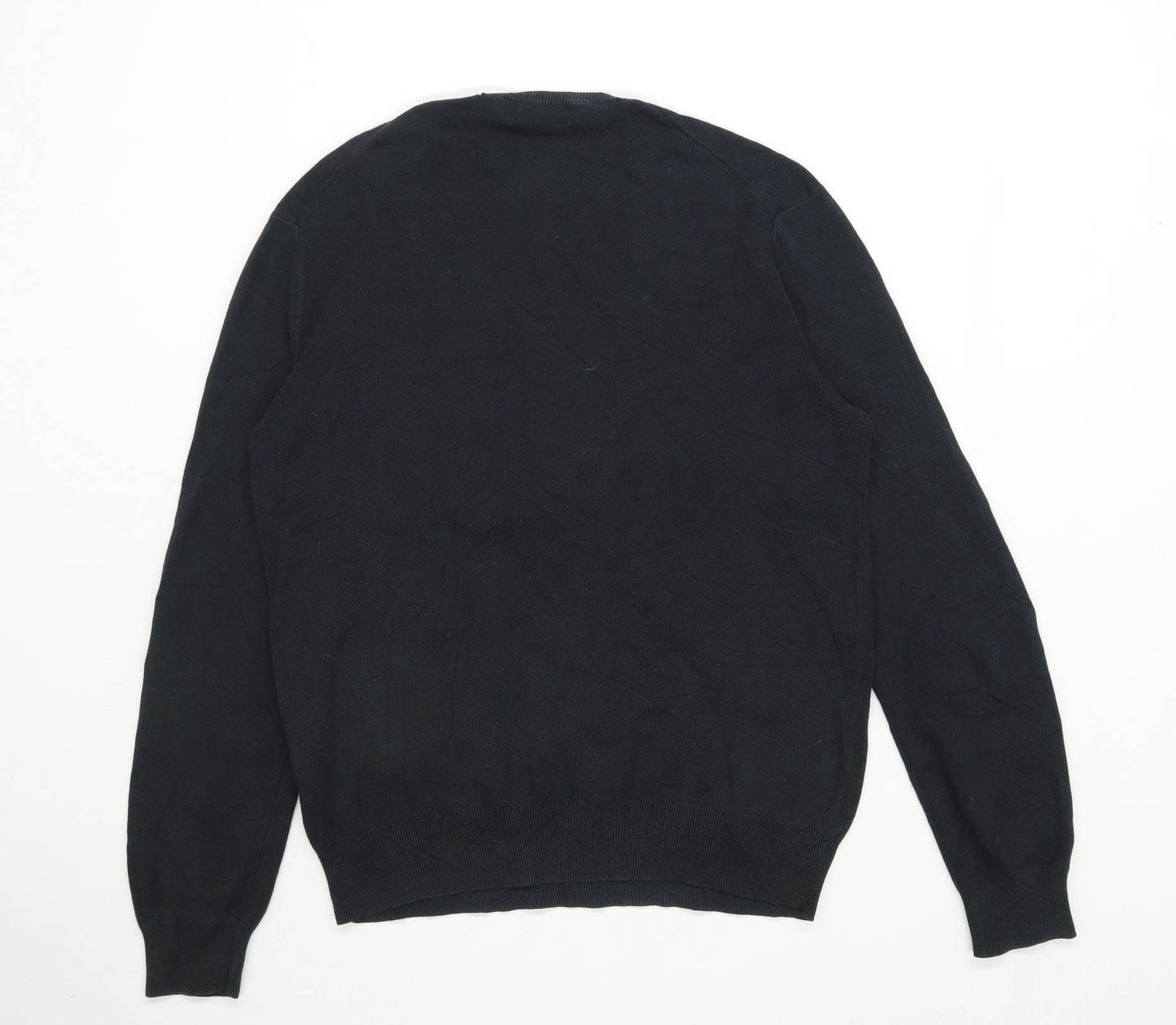 Ralph Lauren Mens Size S Cotton Graphic Black Logo Jumper