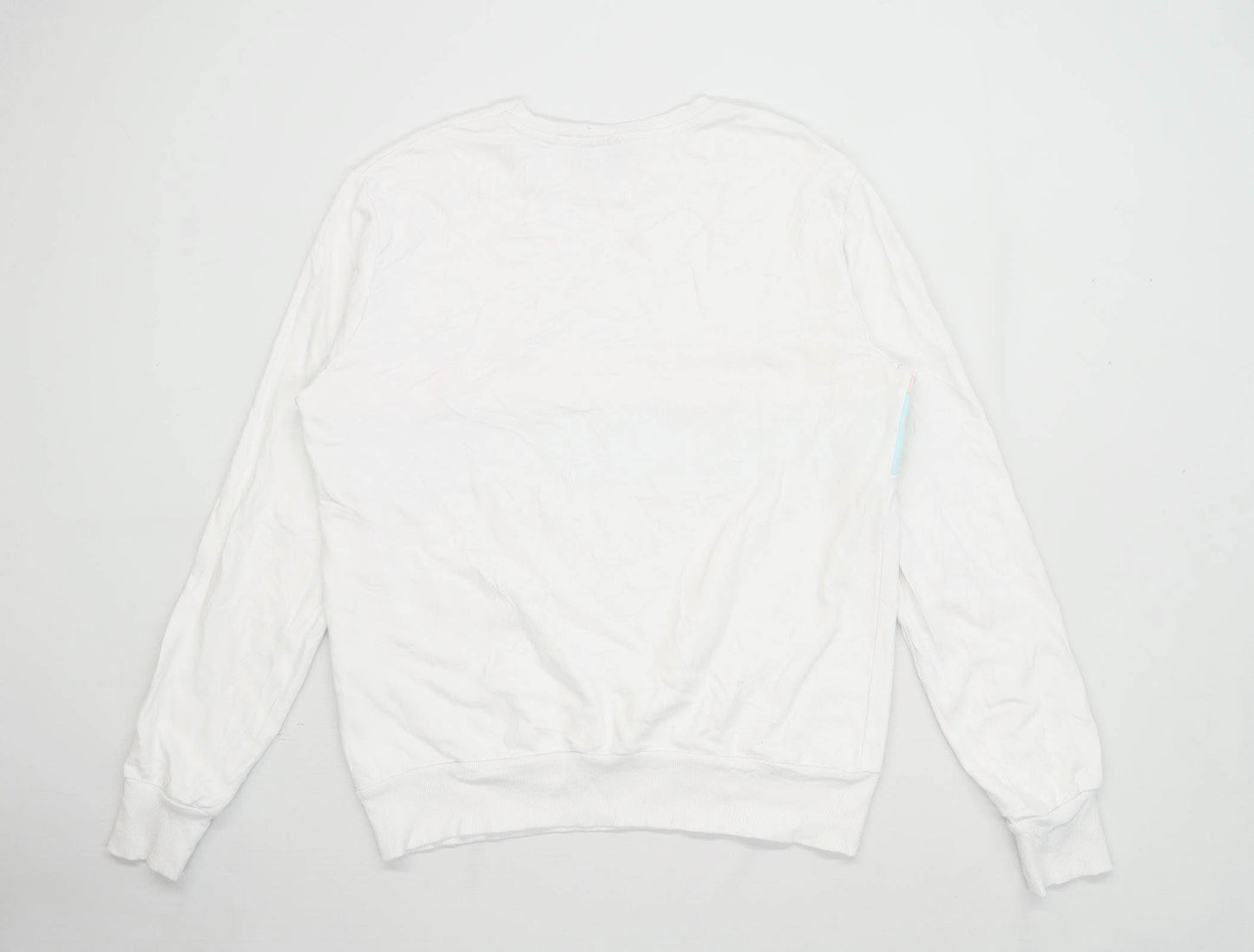 Primark Mens Size L Cotton Blend Graphic White Nasa Sweatshirt