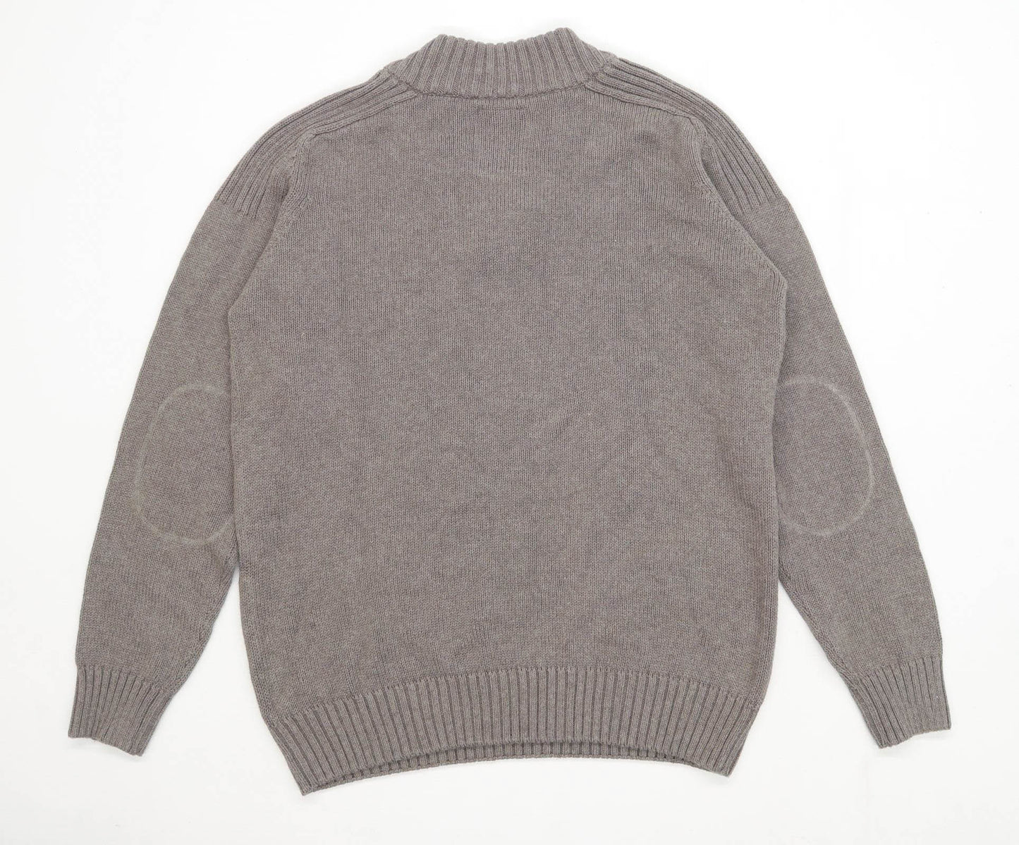 Matalan Mens Size M Cotton Brown Button Detail Jumper