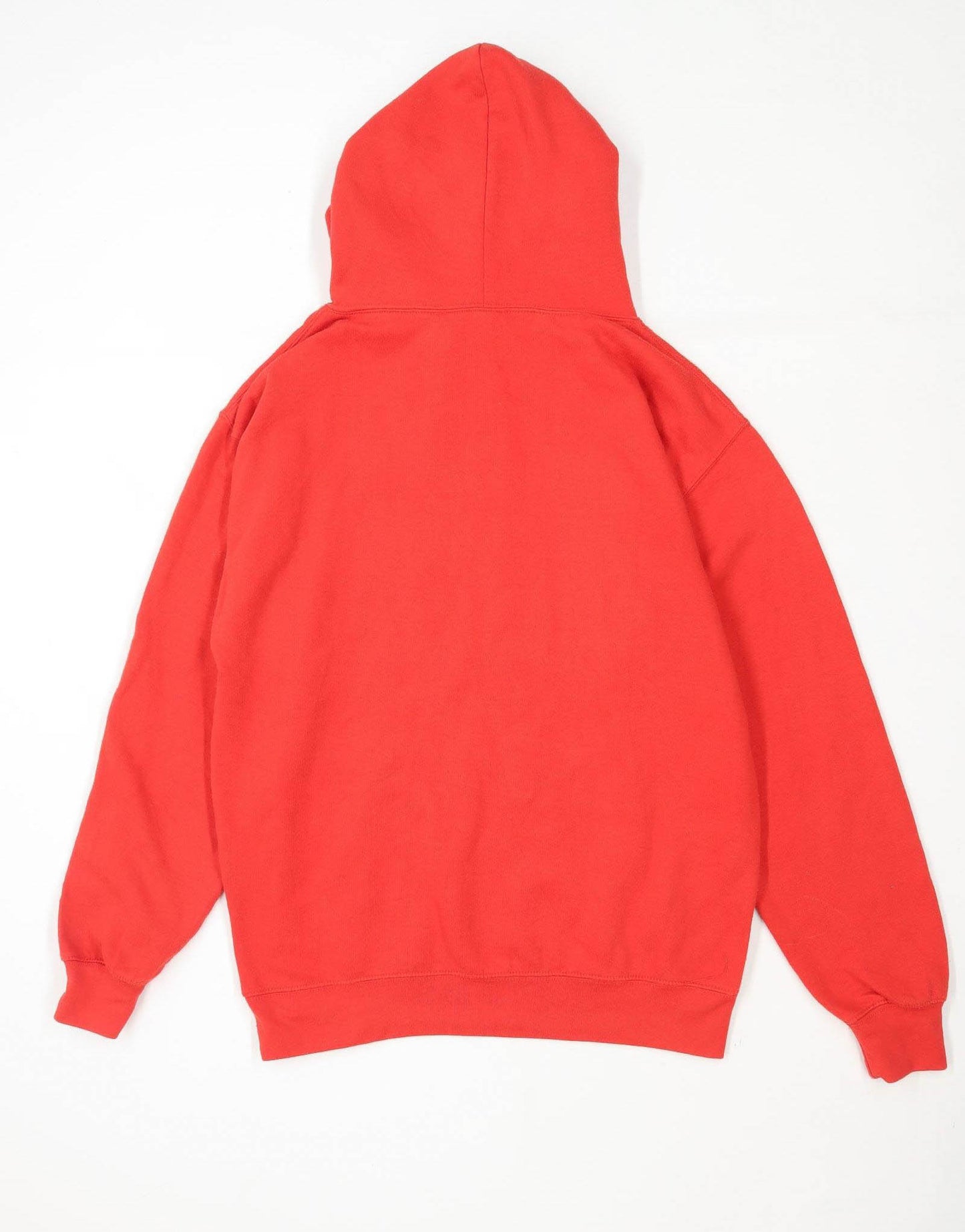 Club Mens Size M Cotton Blend Graphic Red Police Box Hoodie