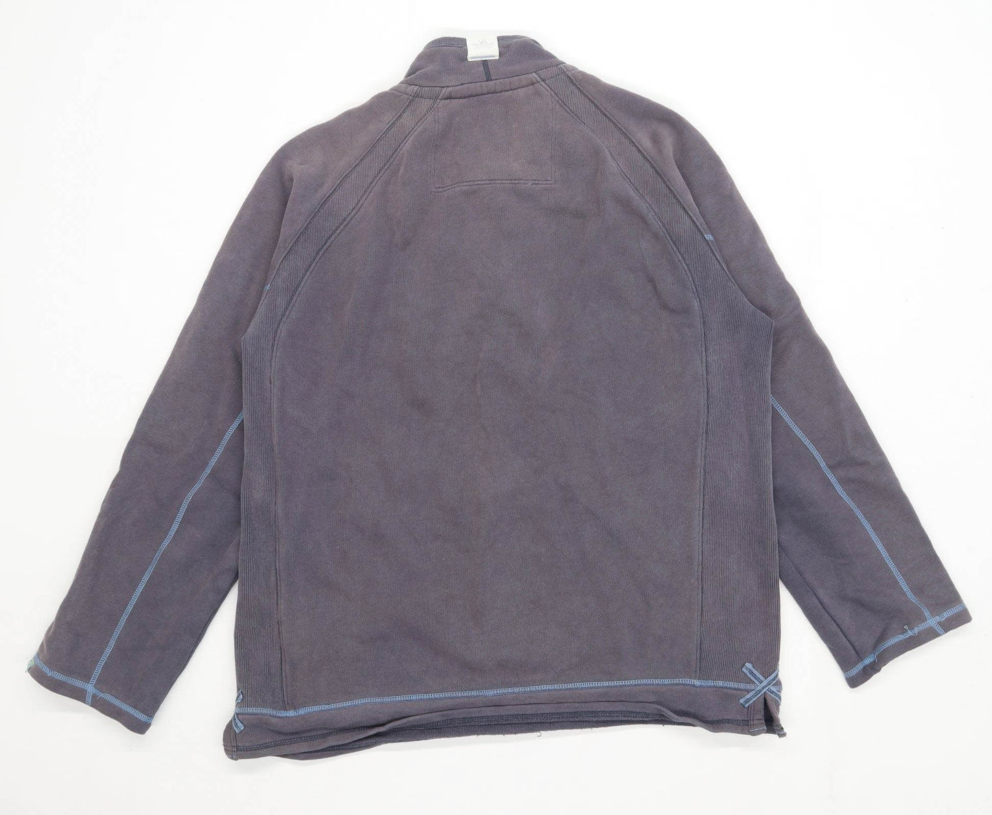 White Stuff Mens Size L Cotton Graphic Blue Logo Sweatshirt