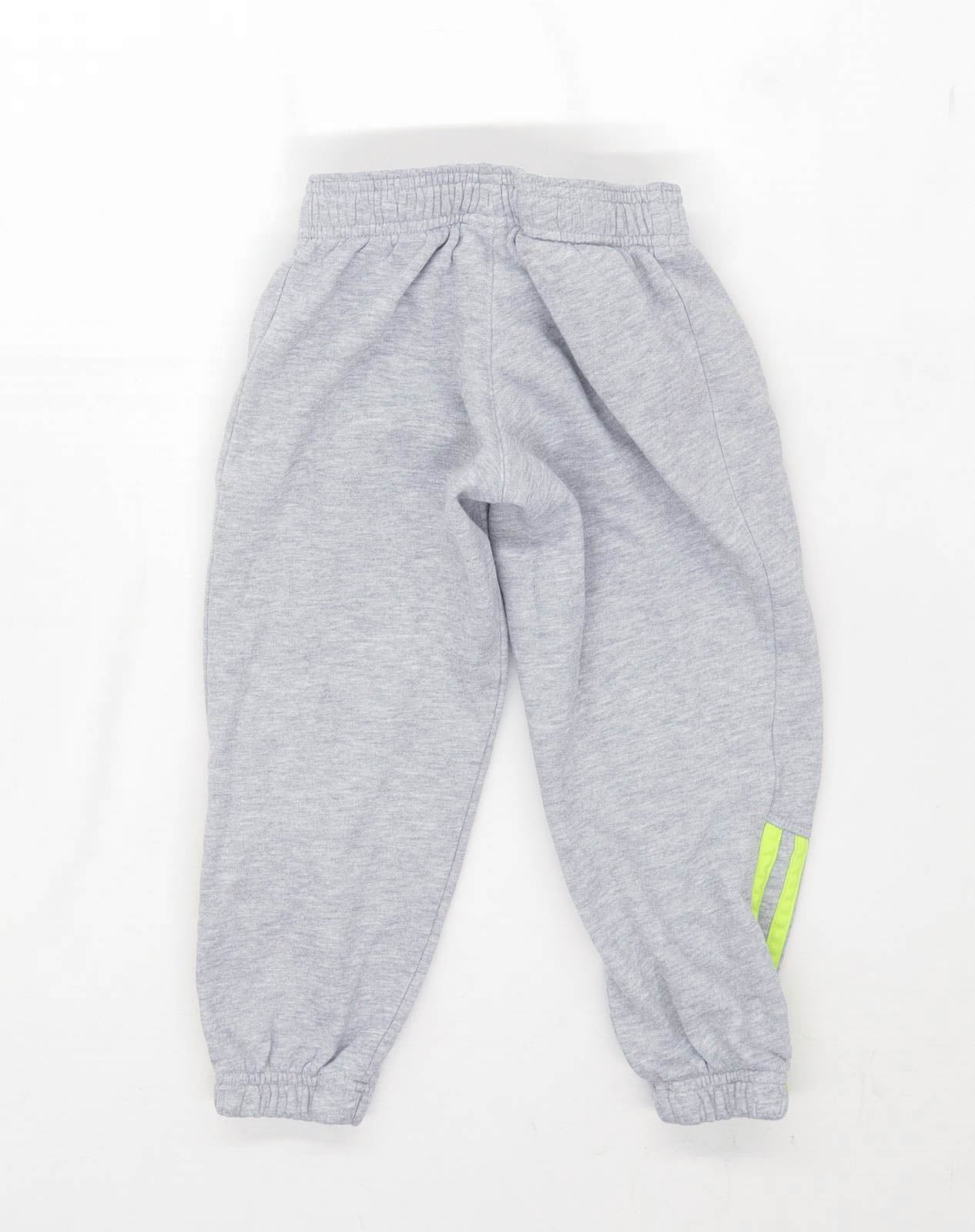 Adidas Boys Graphic Grey Sweatpants Age 3-4 Years