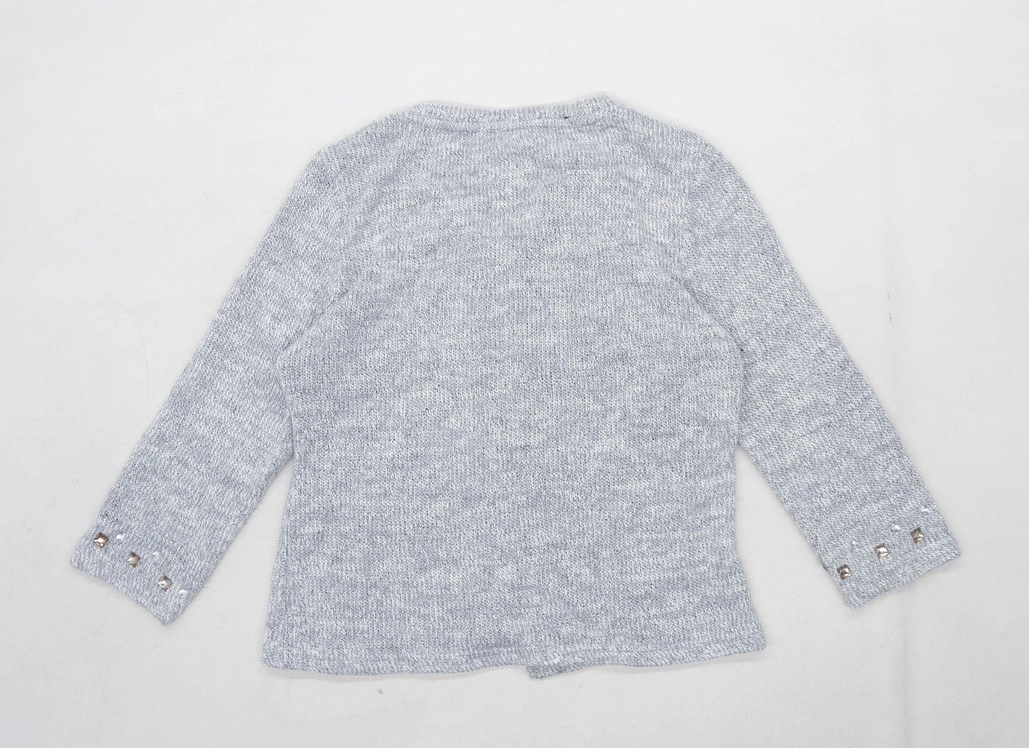 Per Una Womens Size 14 Textured Grey Cardigan (Regular)
