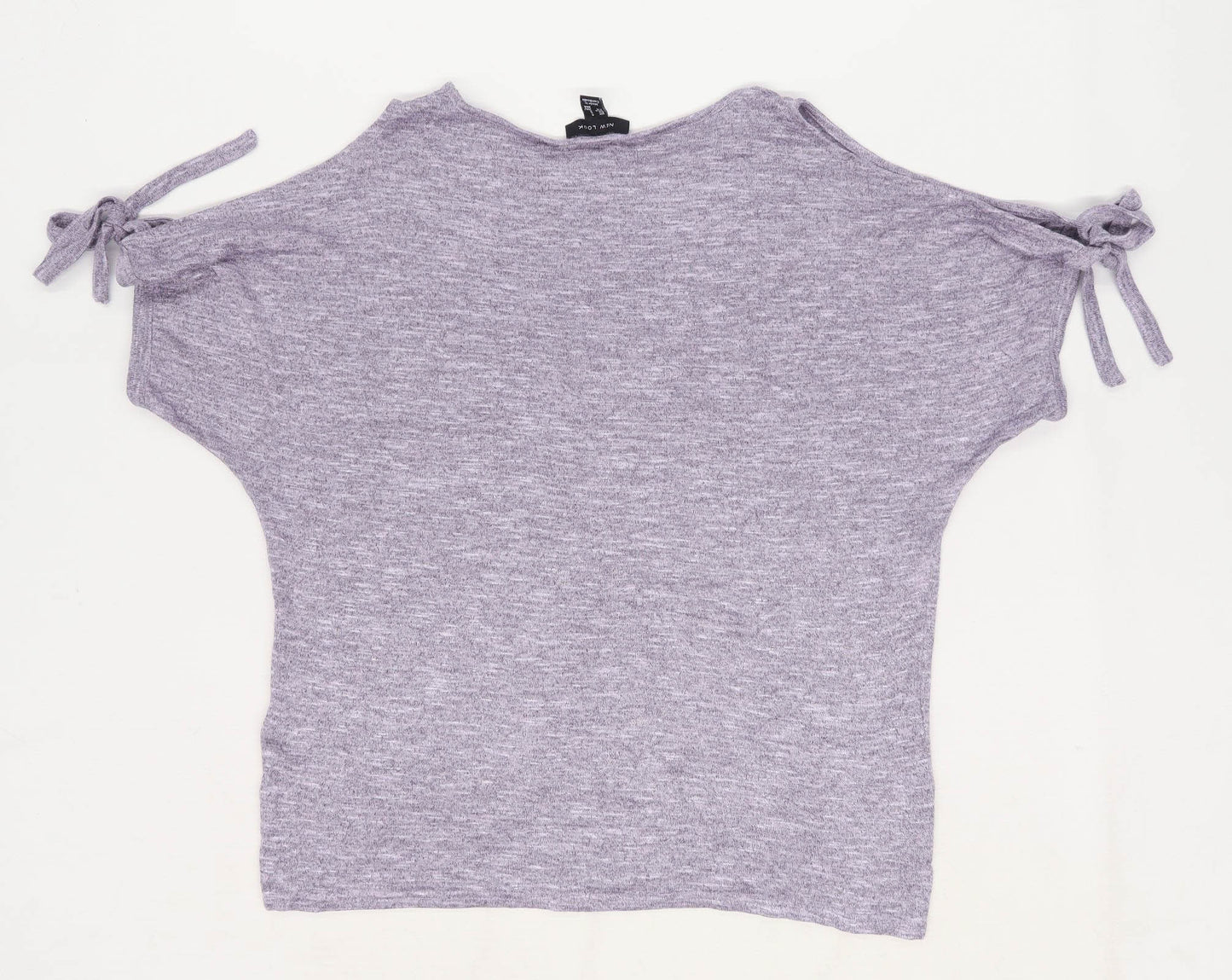 New Look Womens Size S Purple Cut Out Shoulder Top (Regular)