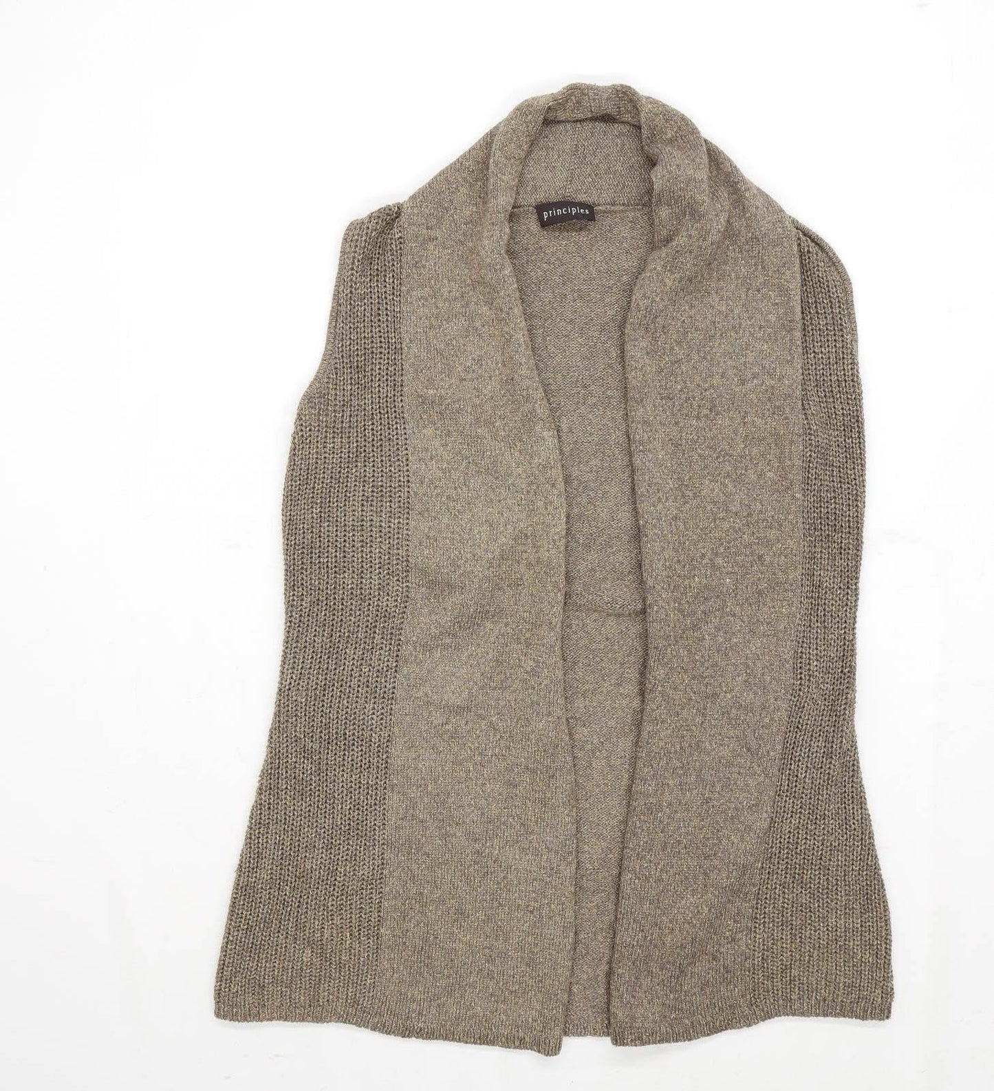 Principles Womens Size 10 Brown Waistcoat (Regular)