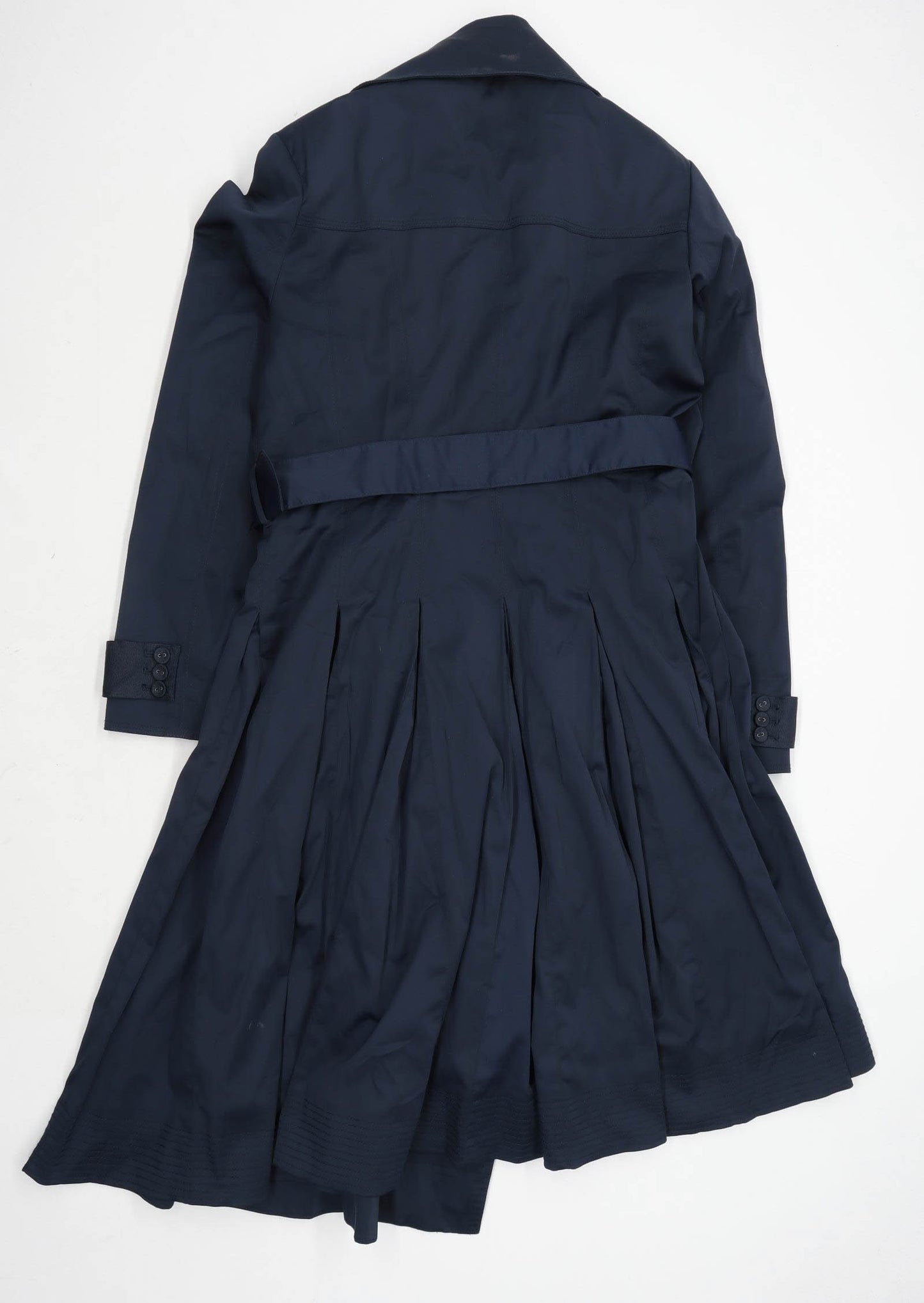 Jasper Conran Womens Size 12 Blue Lightweight Trench Coat