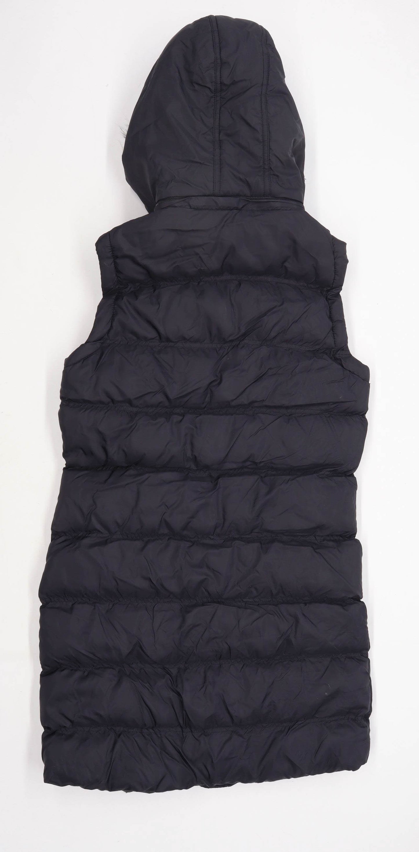 Brave Soul Womens Size 10 Black Oversized Gilet