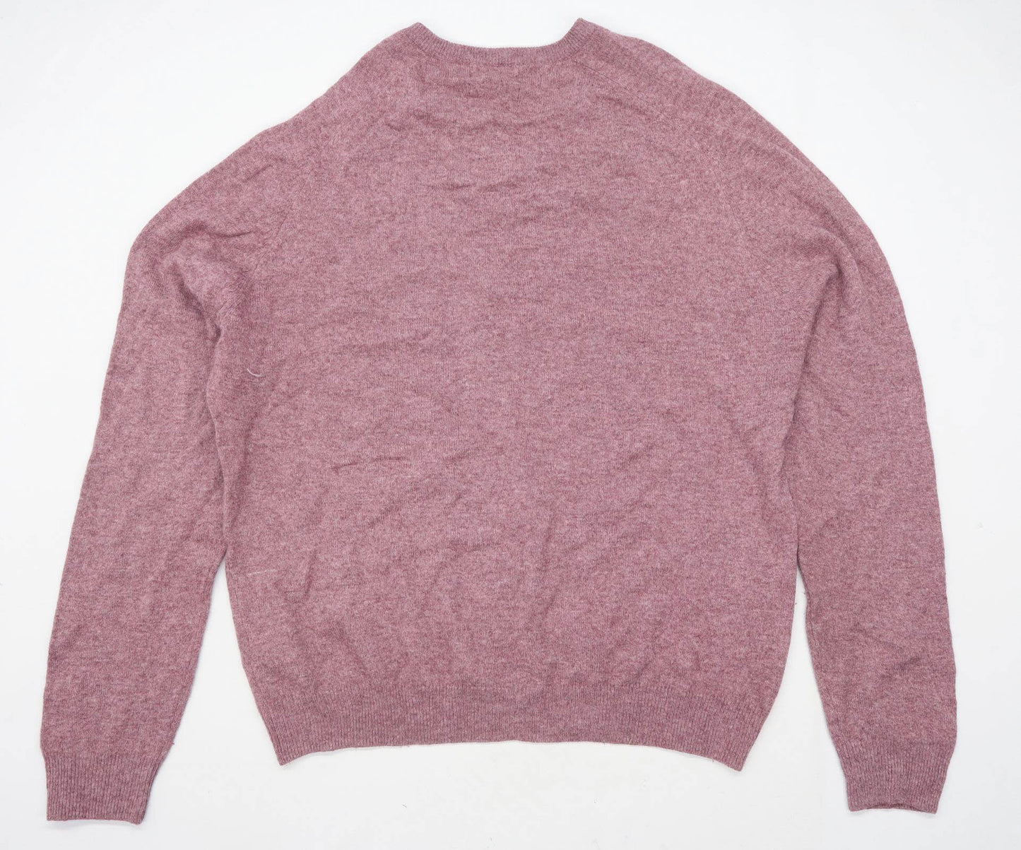 Blue Harbour Mens Size 2XL Wool Burgundy V Neck Jumper