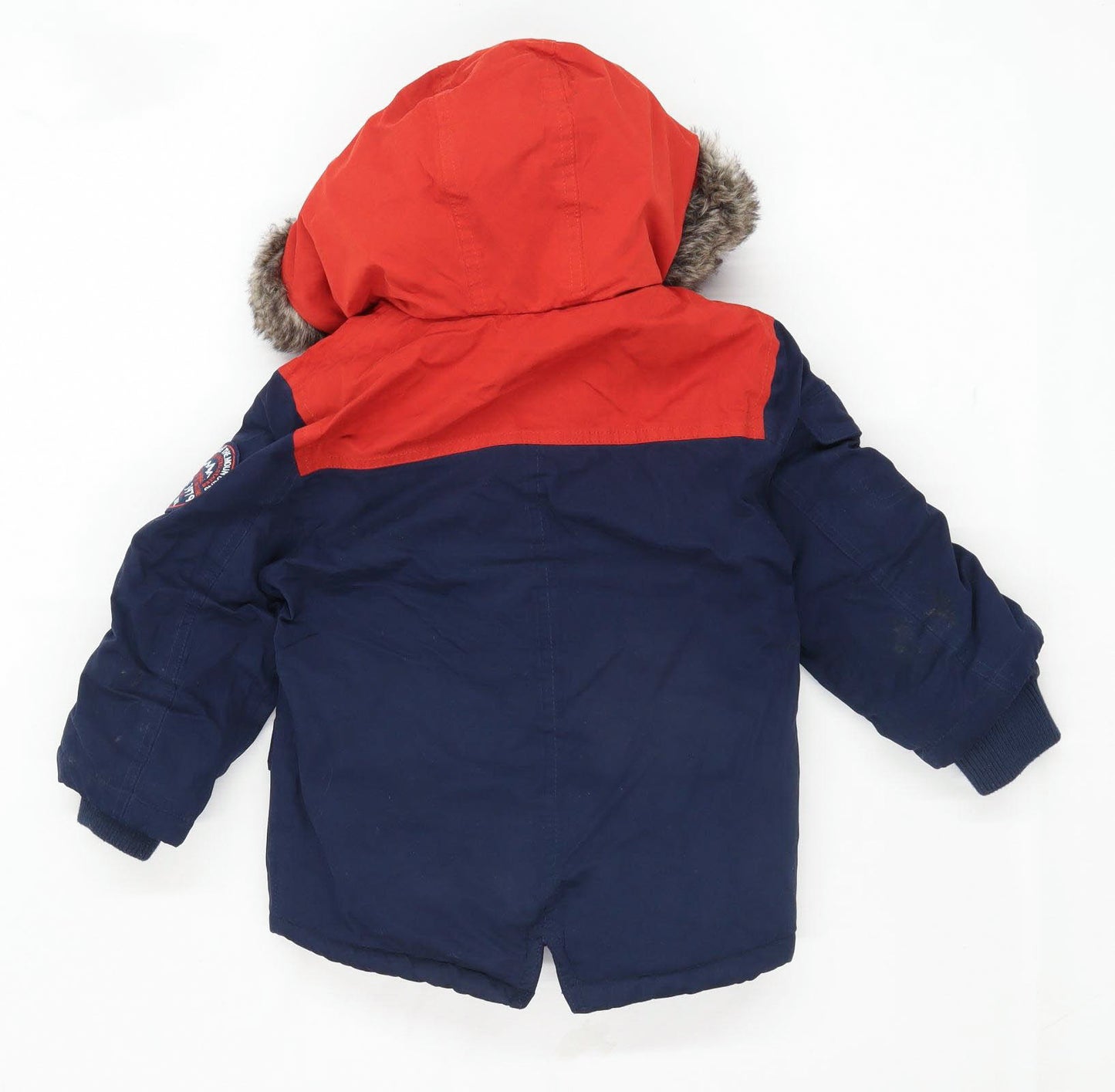 George Boys Striped Multi-Coloured Coat Age 4-5 Years