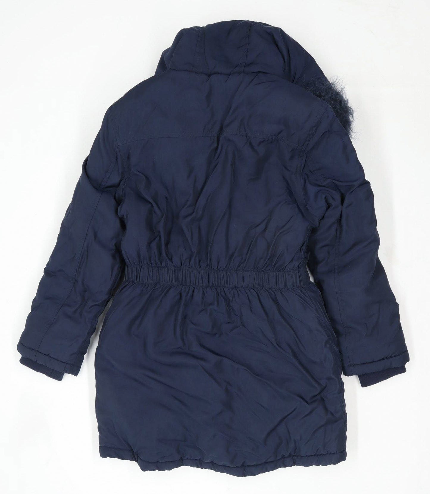 Bluezoo Girls Blue Parka Coat Age 11-12 Years
