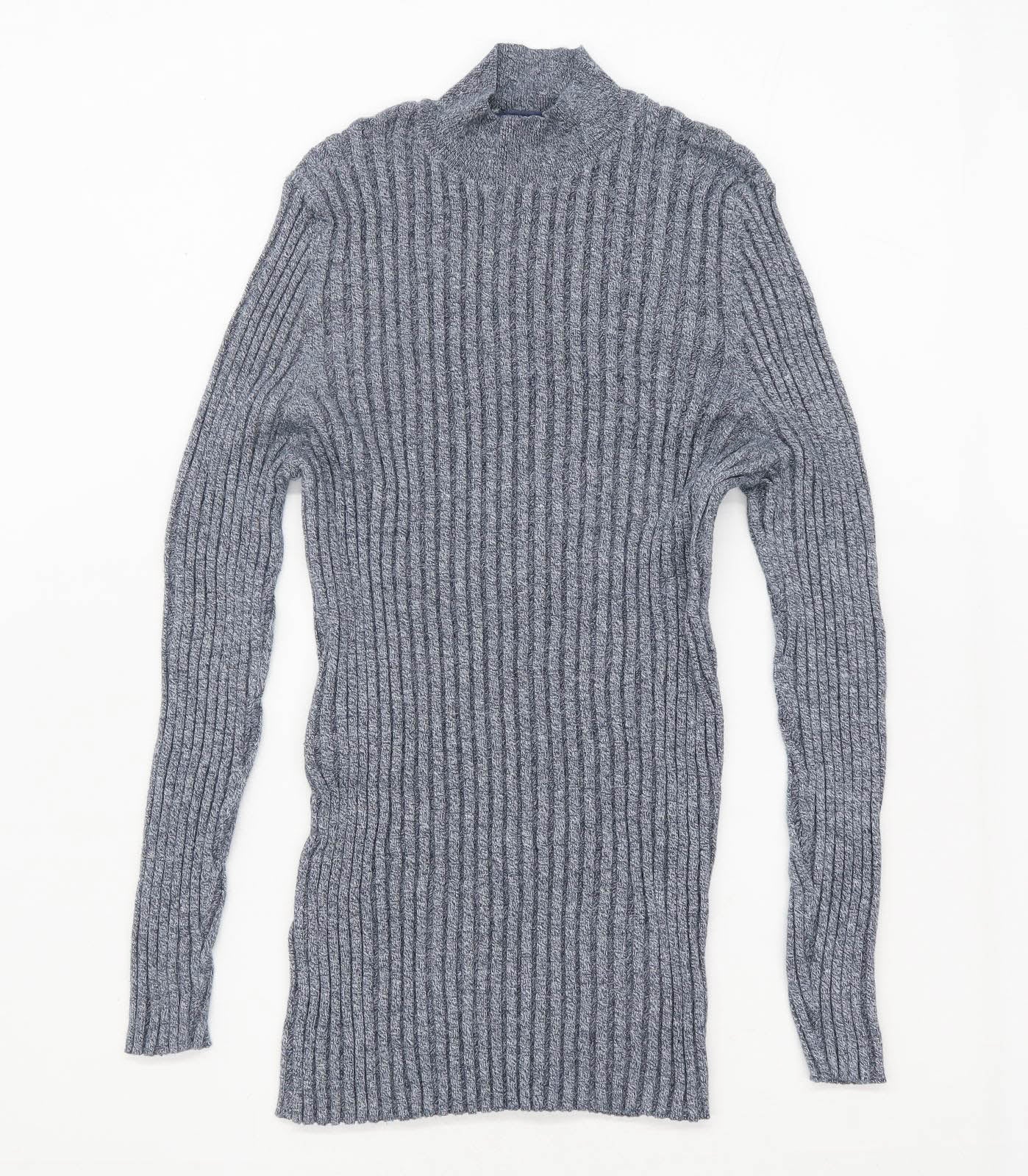 Next Womens Size 20 Cotton Blend Grey Jumper (Regular)