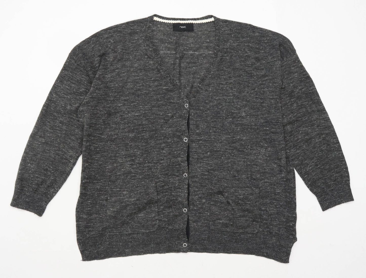 Next Womens Size 20 Grey Cardigan (Regular)