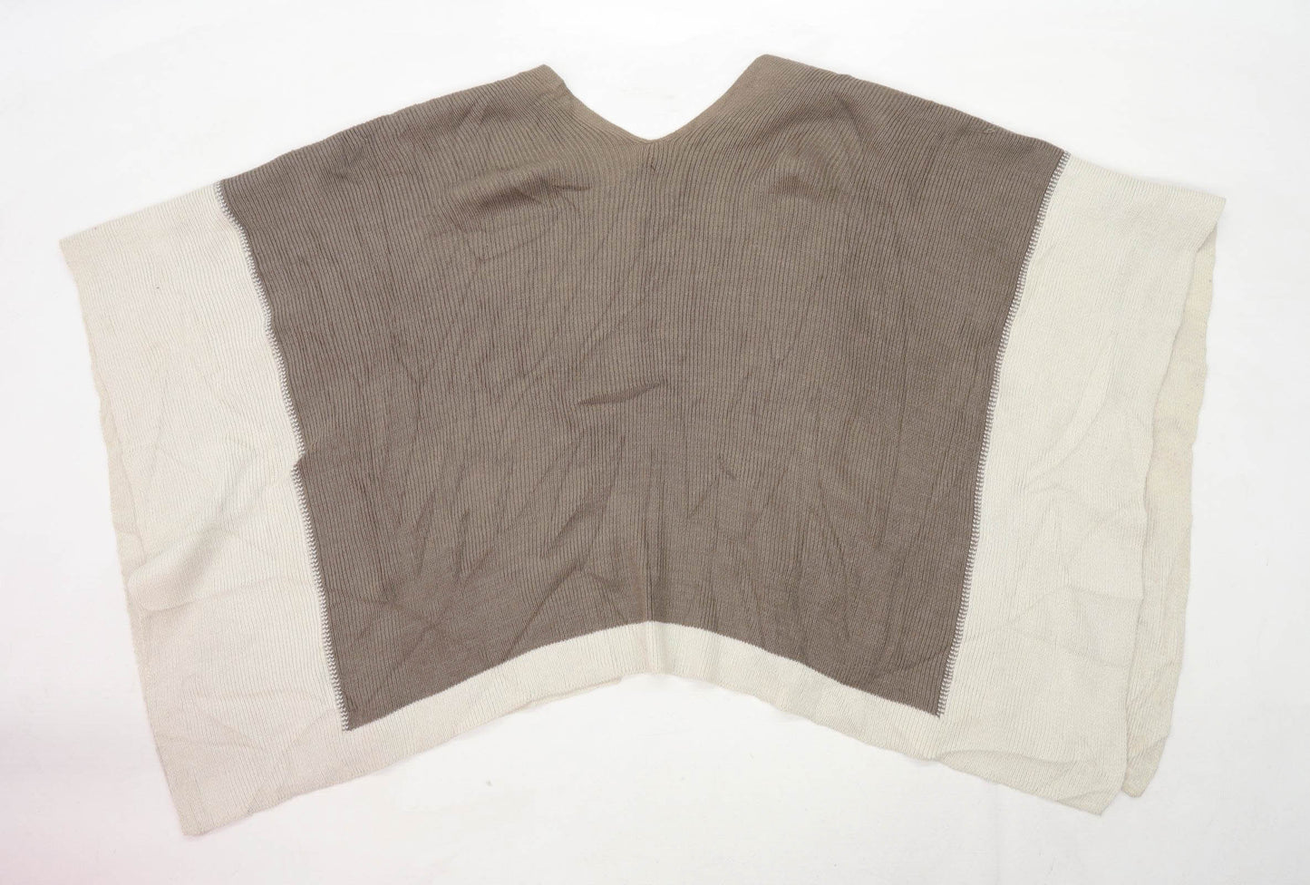BHS Womens Size ONE SIDE Brown Poncho (Regular)