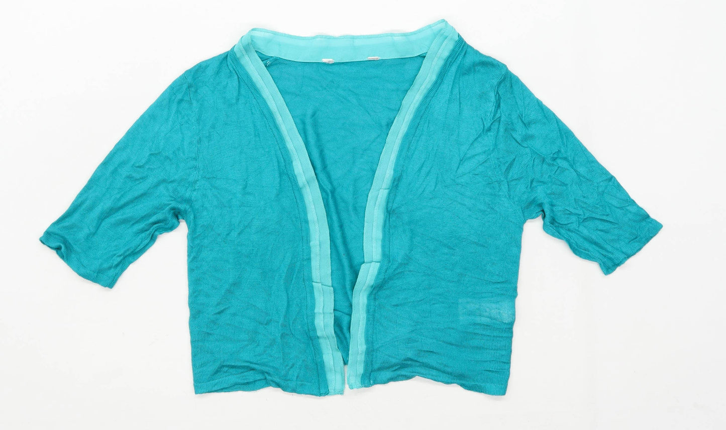 Peacocks Womens Size 8 Turquoise Cardigan (Regular)