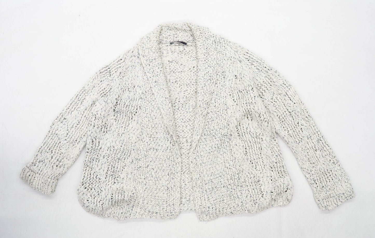 Marks & Spencer Womens Size 20 Textured Beige Cardigan (Regular)