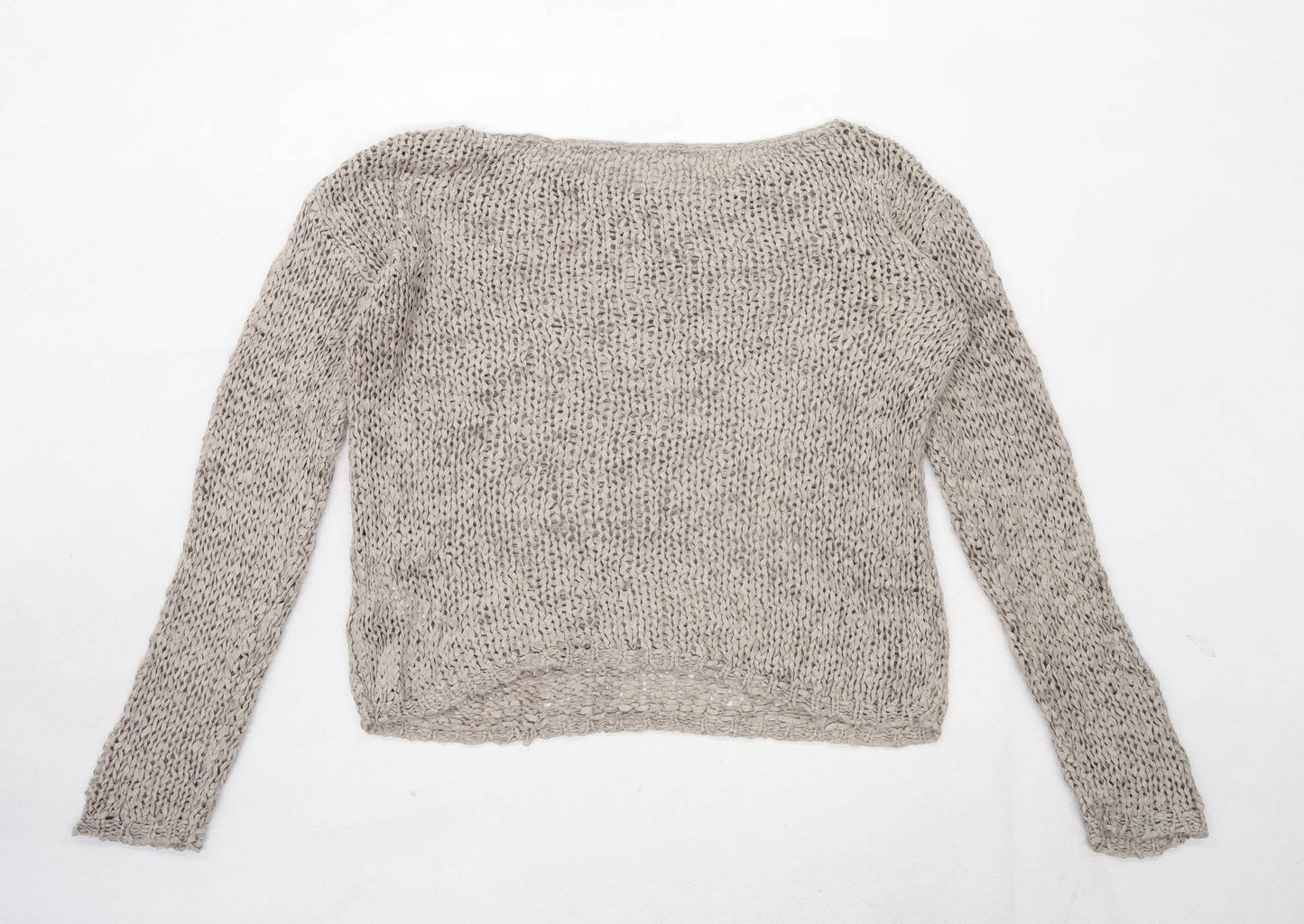 Spirit Womens Size L Textured Brown Jumper (Regular)