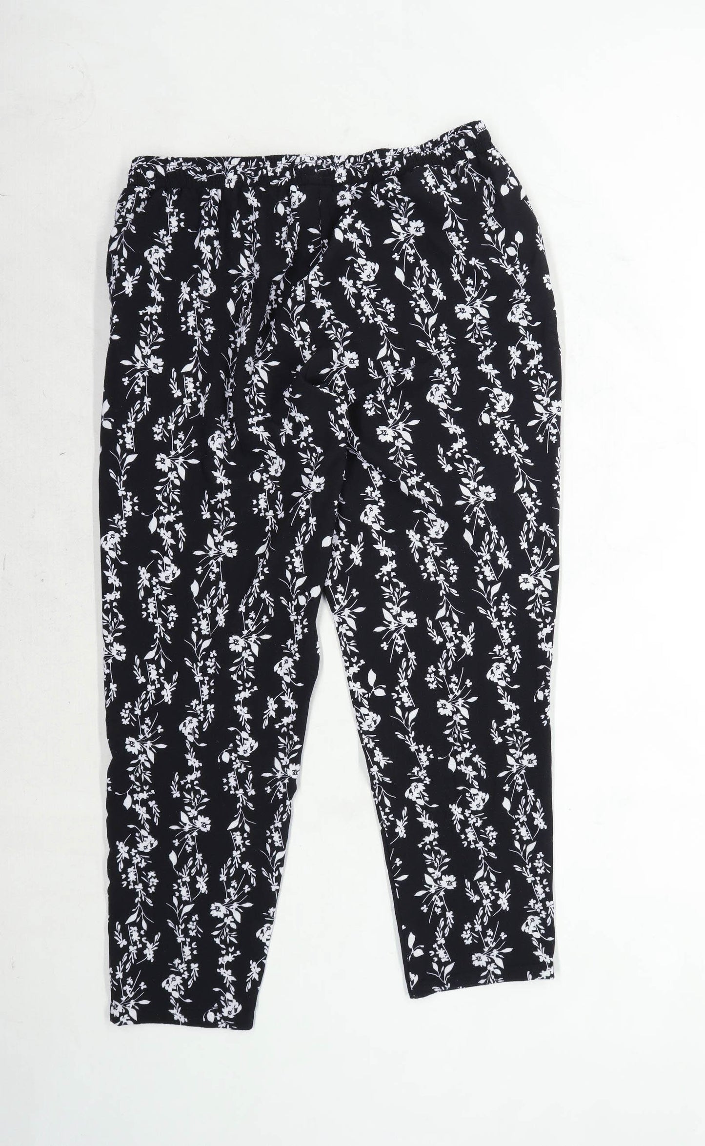 Womens Papaya Black Trousers Size 14/L27