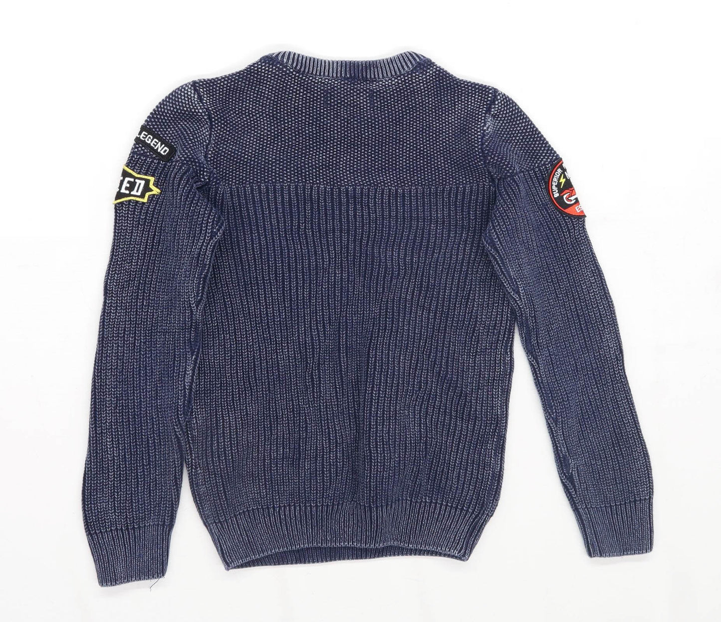 Reserved Boys Blue Knit Jumper Age 7-8 Years