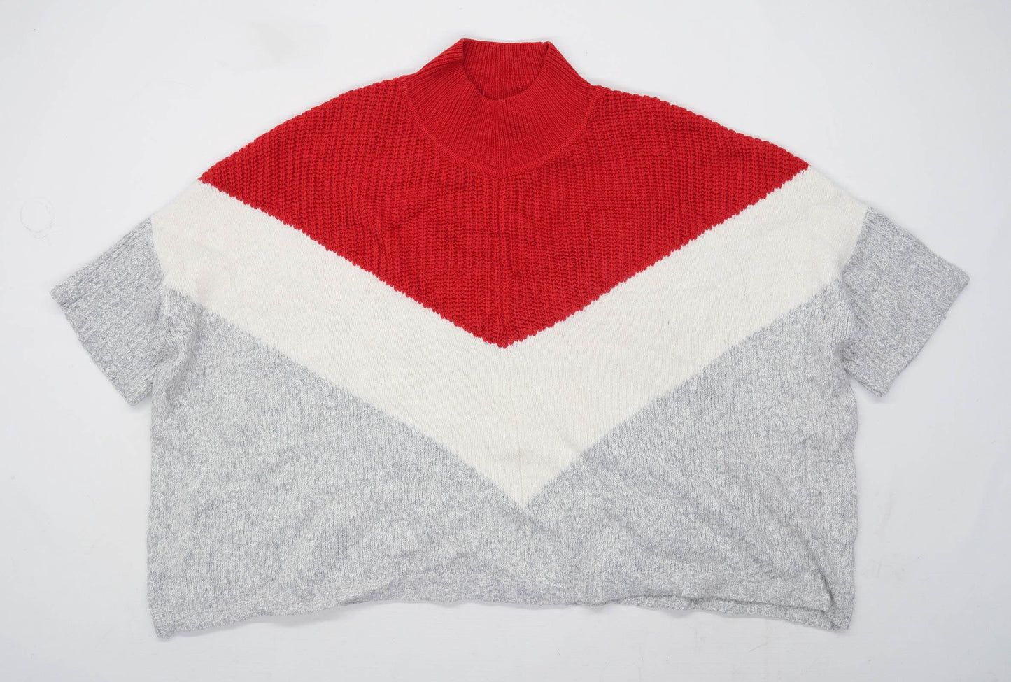 Marks & Spencer Womens Size XL Striped Cotton Blend Multi-Coloured Jumper (Regular)