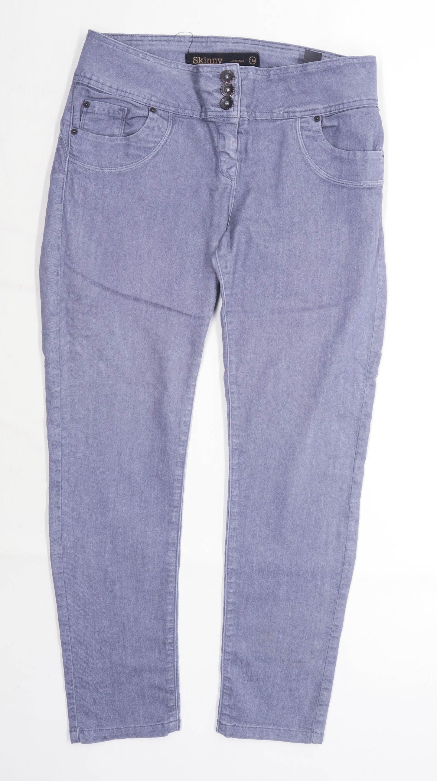 Womens Next Grey Denim Jeans Size 16/L27