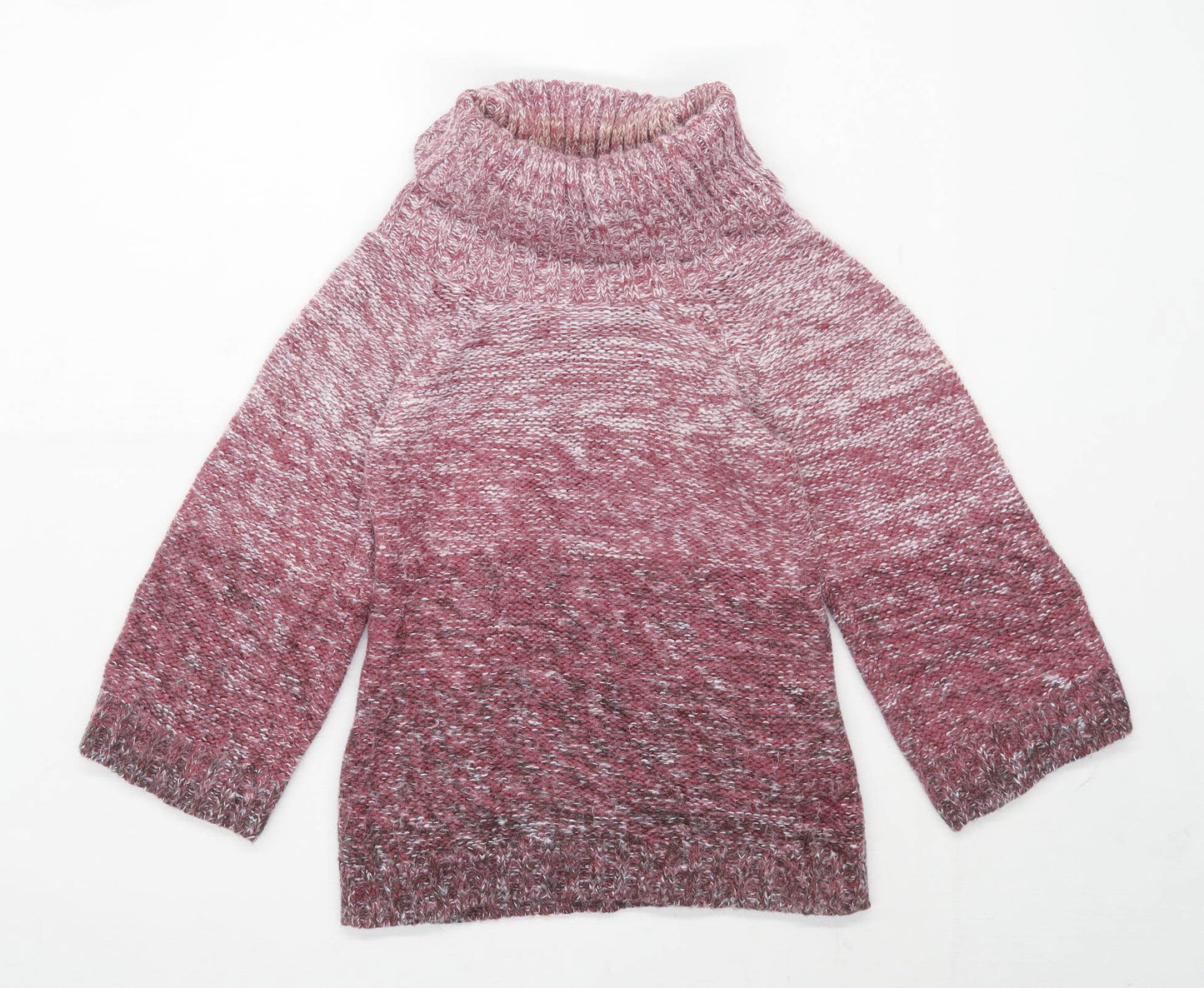 New Look Womens Size 8 Textured Red Jumper (Regular)