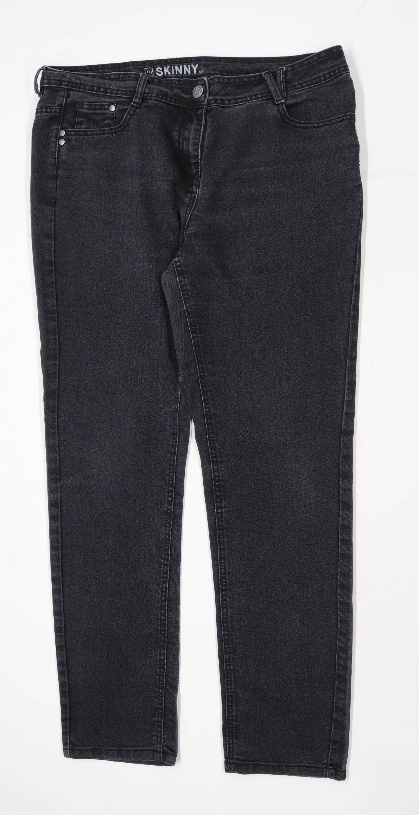Womens TU Black Denim Jeans Size 18/L31