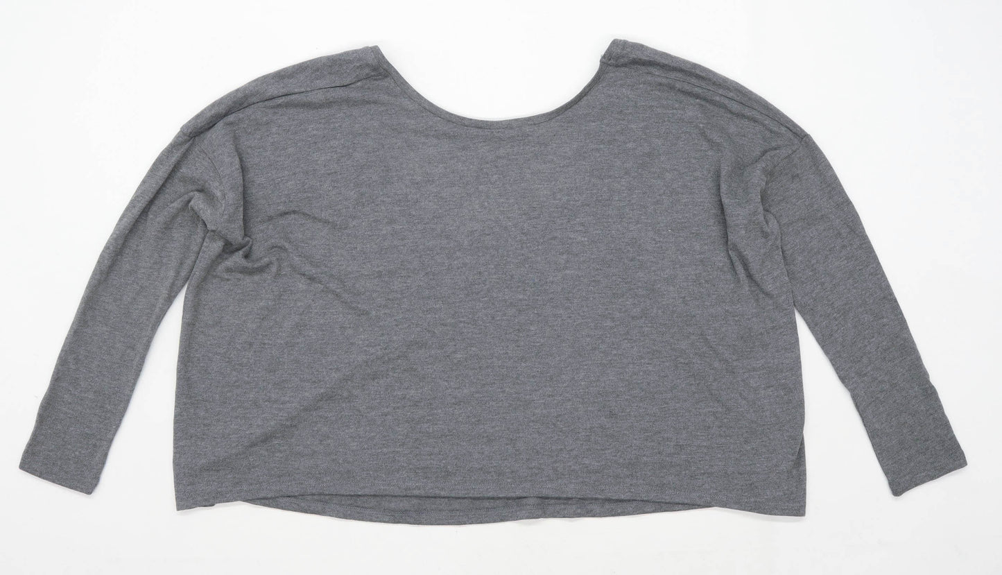 Sweaty Betty Womens Size M Grey Oversized Top (Regular)