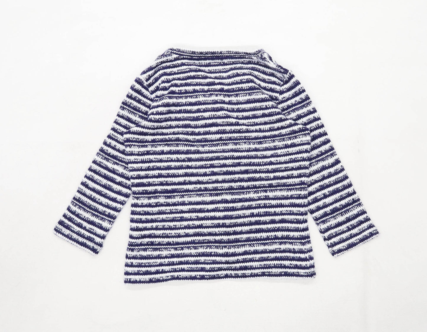 Per Una Womens Size S Striped Blue Cardigan (Regular)