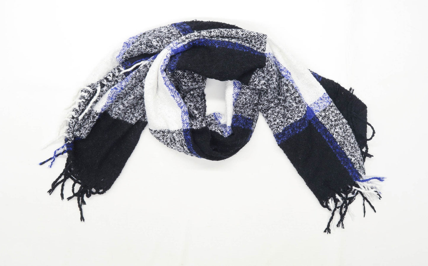 New Look Black Check Womens Scarf