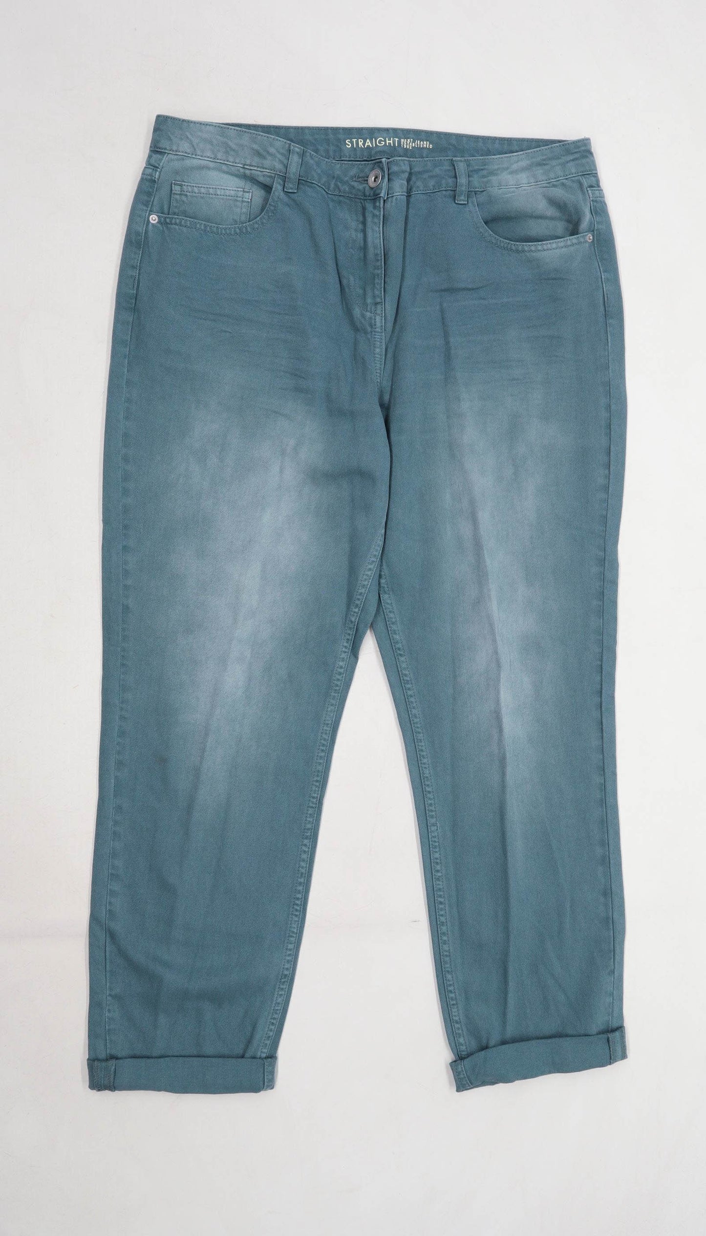 Womens Next Green Denim Jeans Size 14/L29