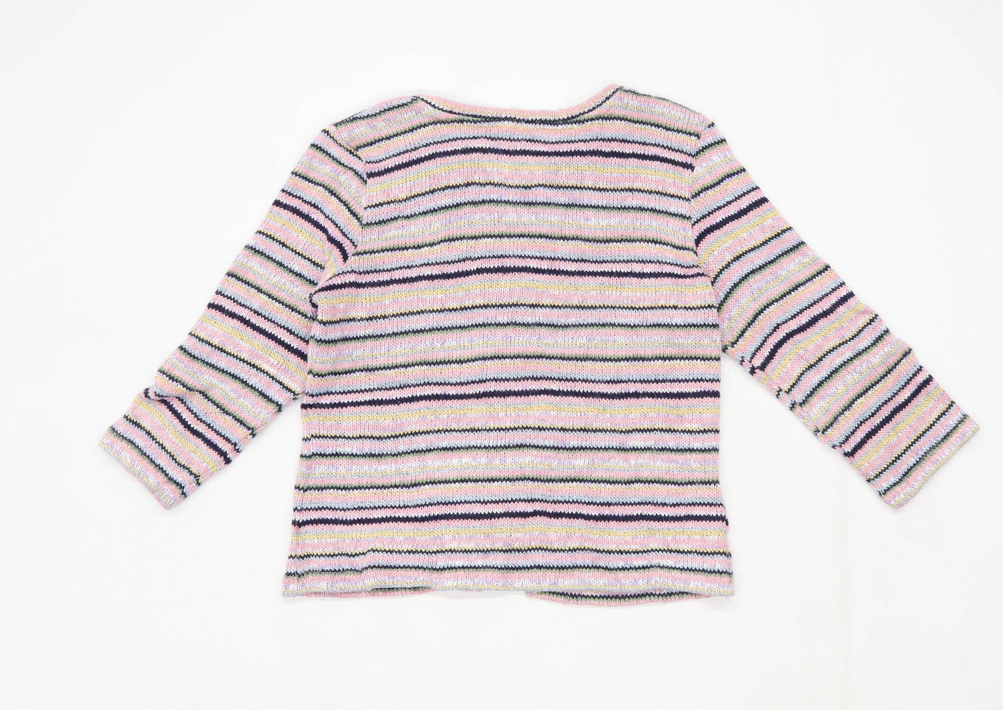 Per una Womens Size 16 Striped Multi-Coloured Cardigan (Regular)
