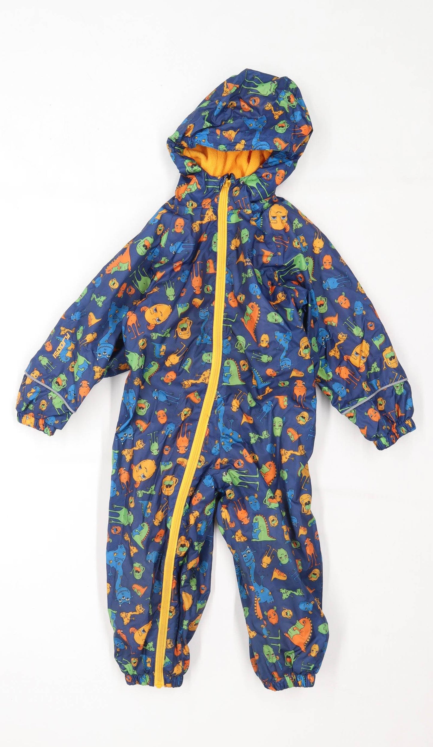 Mountain Warehouse Girls Graphic Blue Monsters Bodysuit Age 2-3 Years