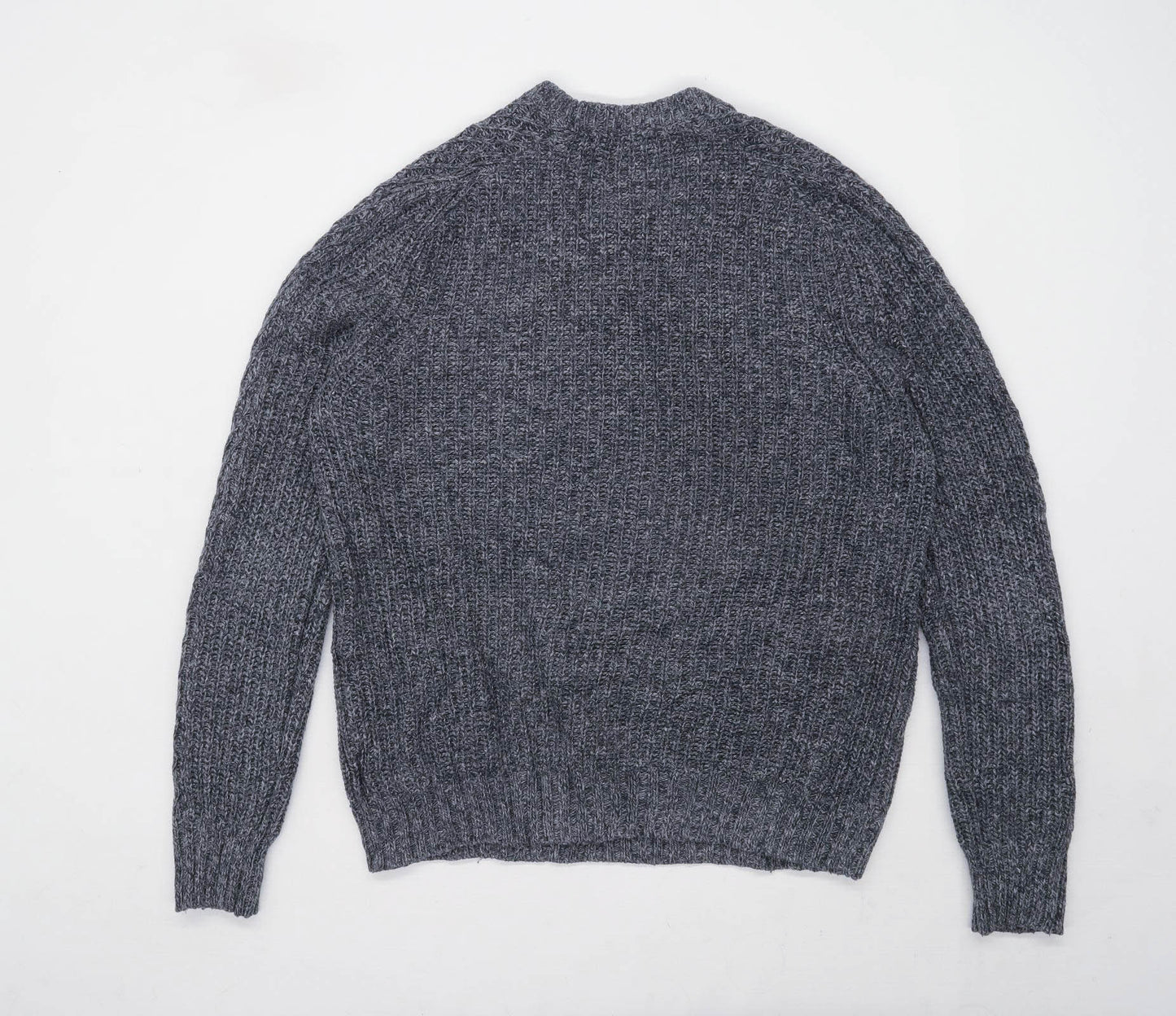Gap Mens Size L Cotton Blend Geometric Grey Jumper