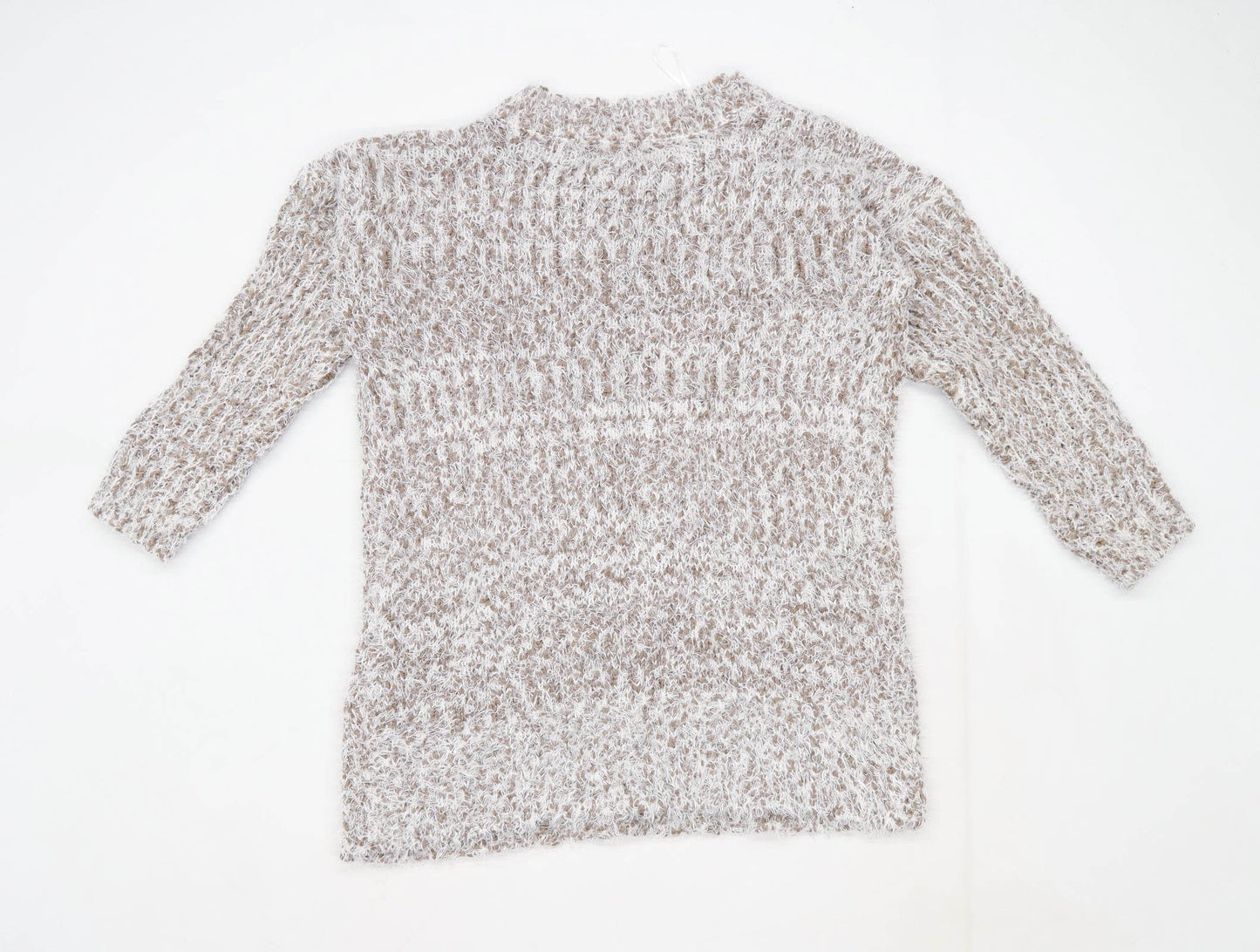 Body Flirt Womens Size 8-10 Textured Beige Jumper (Regular)