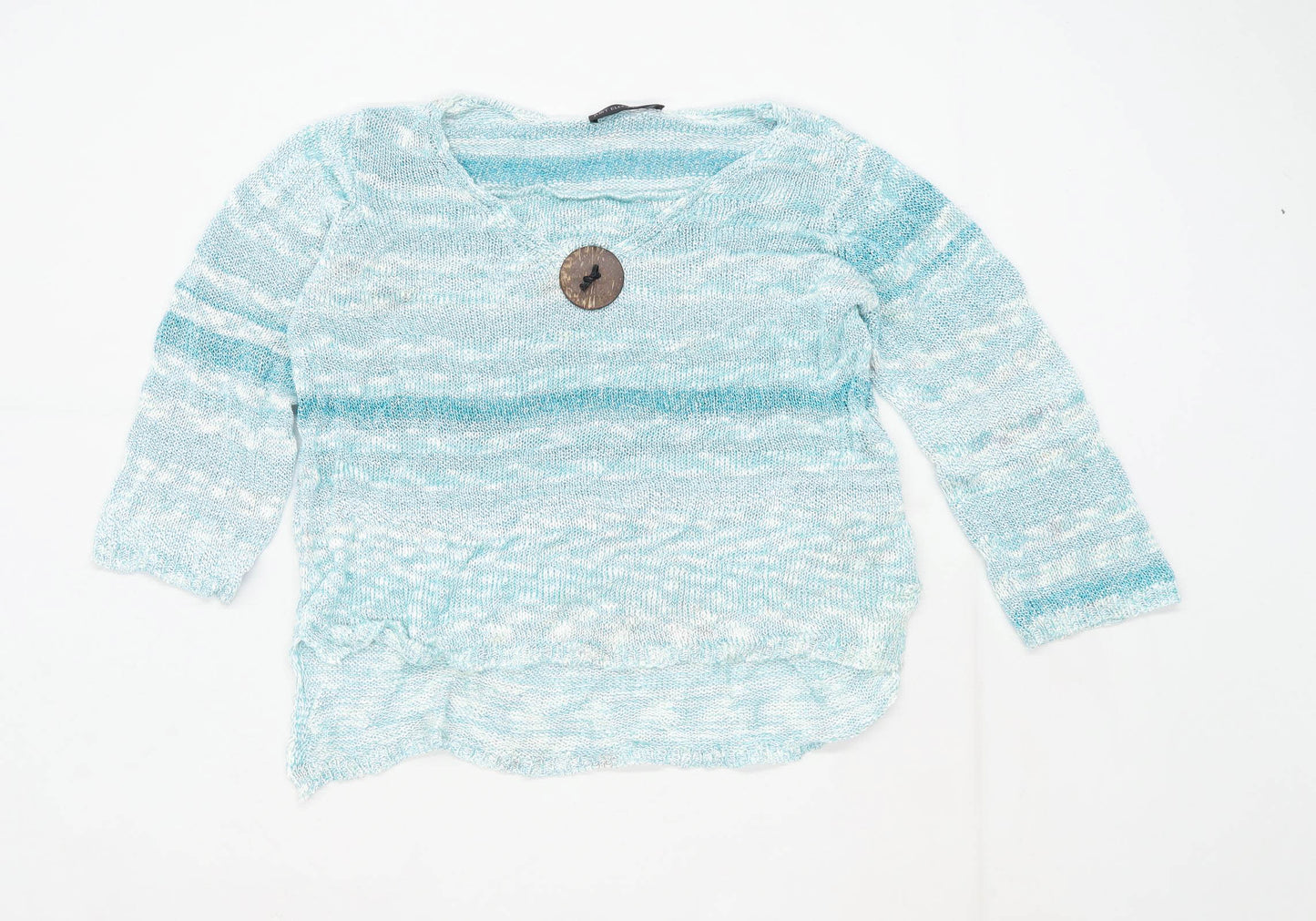 Just Elegance Womens Size 10 Striped Multi-Coloured Jumper (Regular)