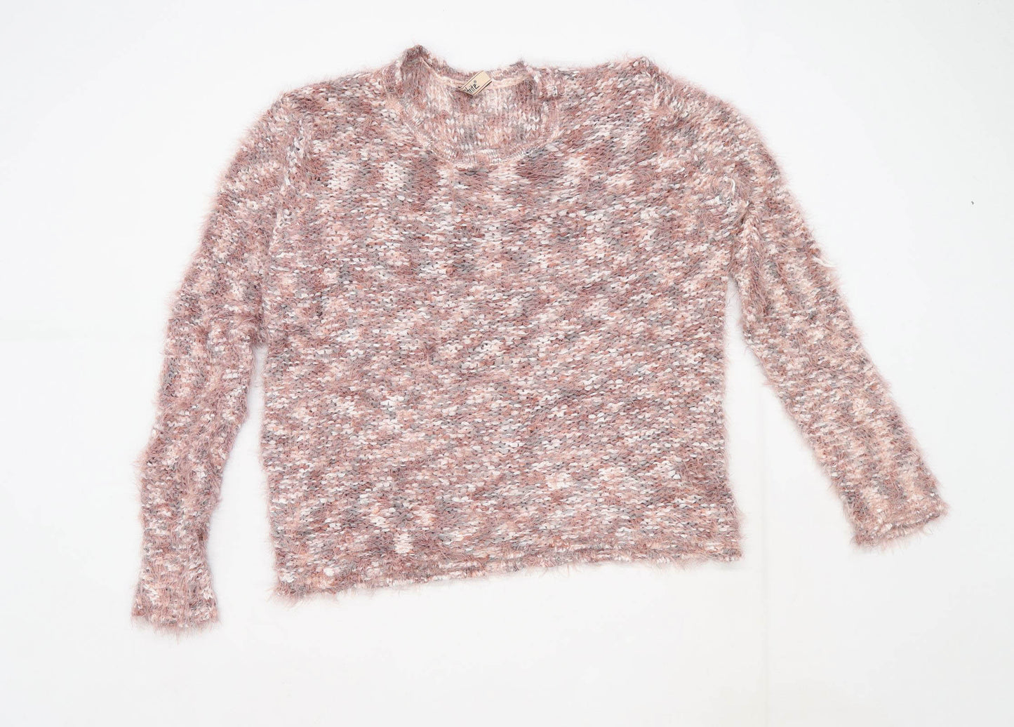 Multi-Colouredblu Womens Size 20 Textured Polyamide Blend Multi-Coloured Jumper (Regular)